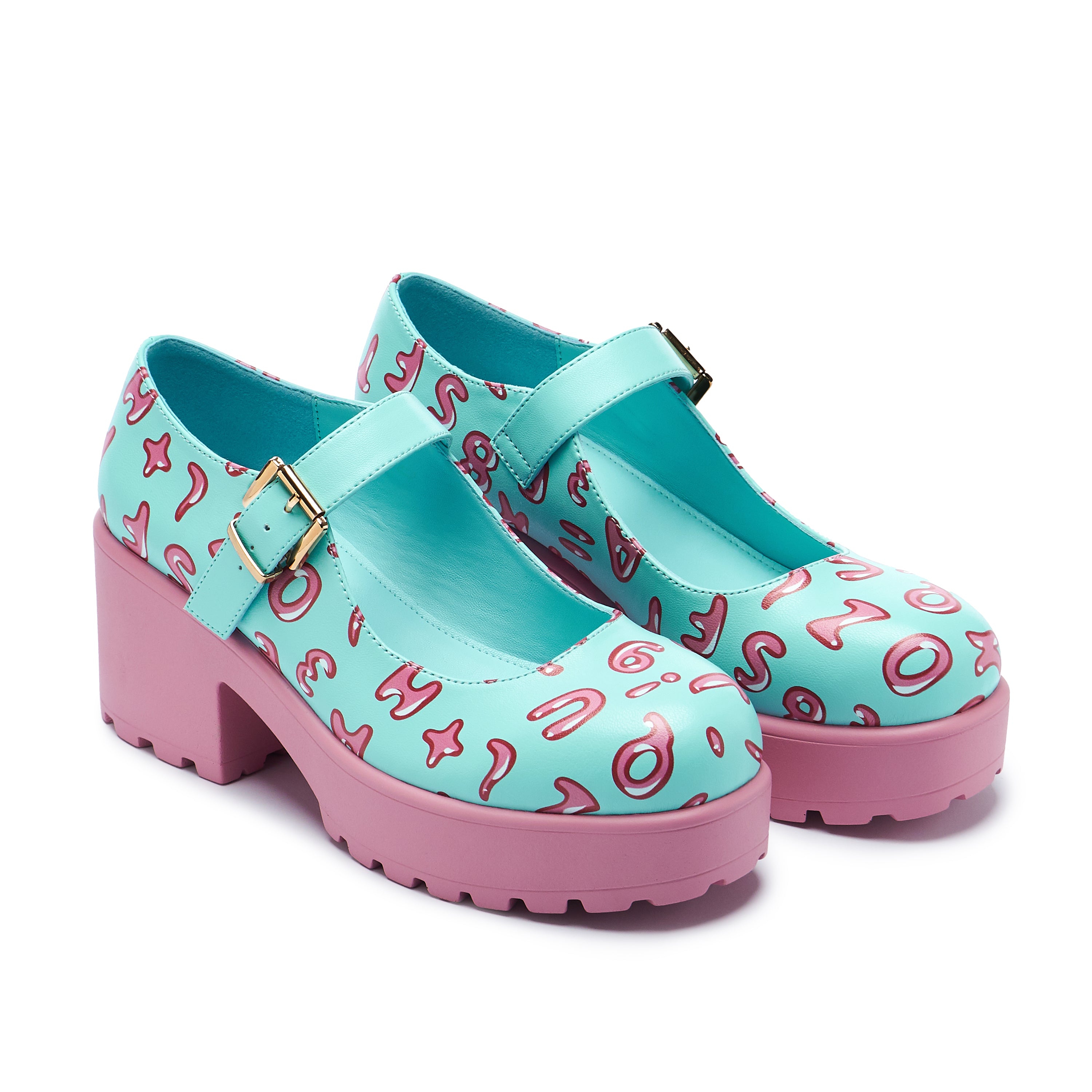 Tira Mary Janes 'Melanie Alphabet Edition' - Cute & Comfortable Women's Flats for Work, School & Casual Wear | Fashionable Leather Ballet Shoes with Alphabet Print