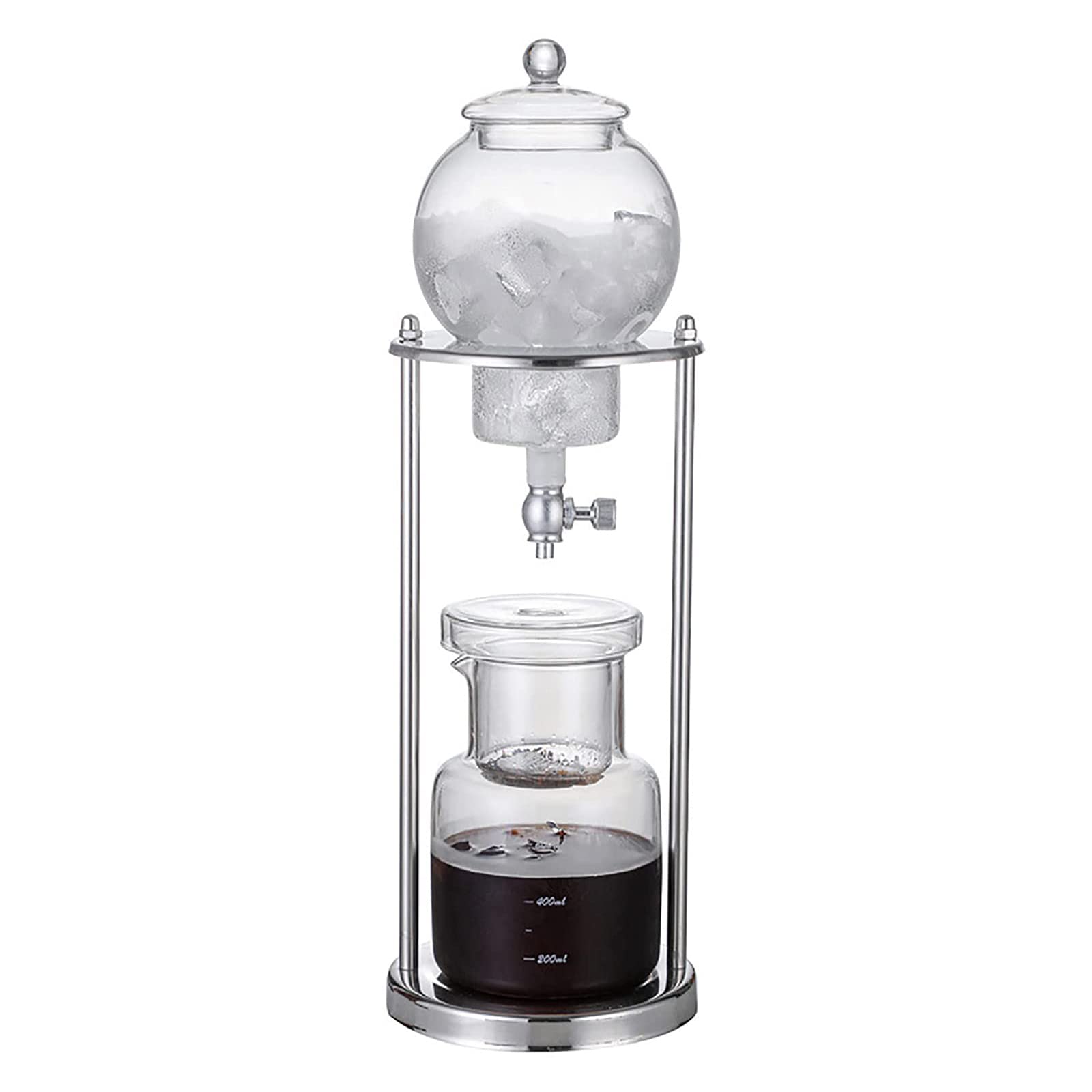 Premium YZDKJDZ 600ml Ice Drip Cold Brew Coffee Maker with Adjustable Dripper - Perfect for Home, Office & Coffee Enthusiasts | Ideal for Iced Coffee, Cold Brew & Specialty Coffee Preparation