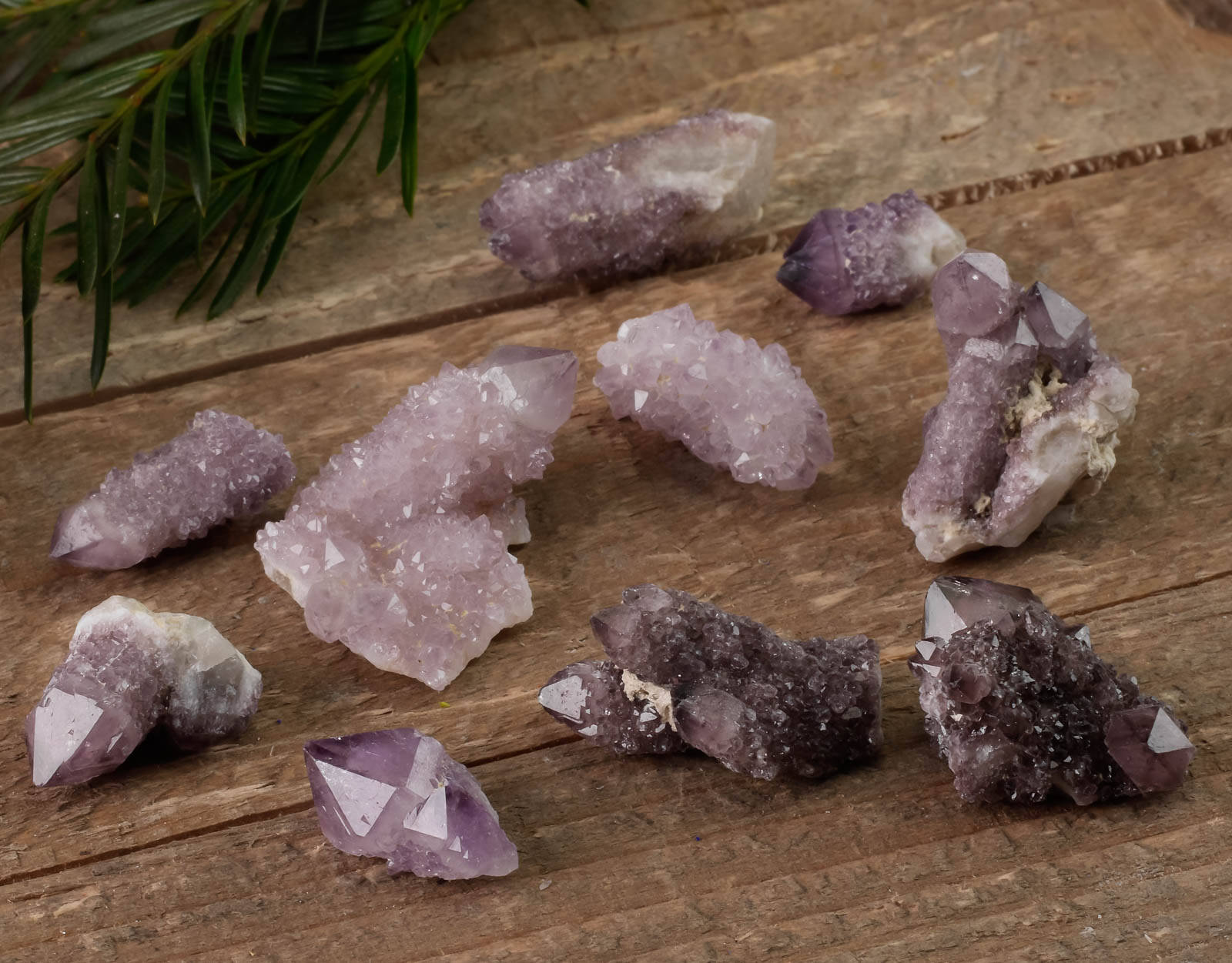 Natural Raw Amethyst Spirit Quartz Crystal Points & Clusters - Healing Stone for Meditation, Boho Home Decor, Spiritual Gift (E0005) | Perfect for Yoga Spaces, Crystal Grids & Positive Energy Rooms