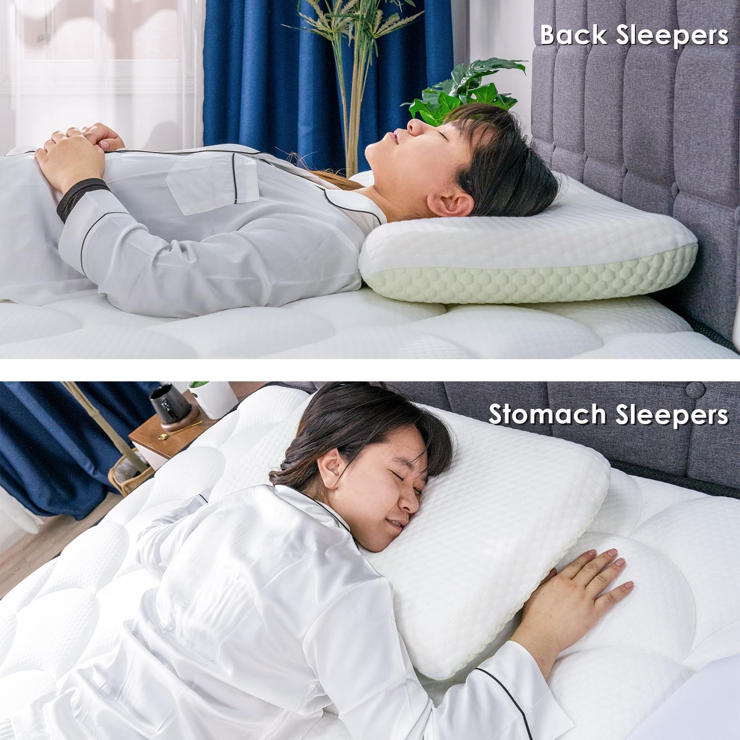 Ultra Thin Memory Foam Pillow for Stomach Sleepers - 3.15