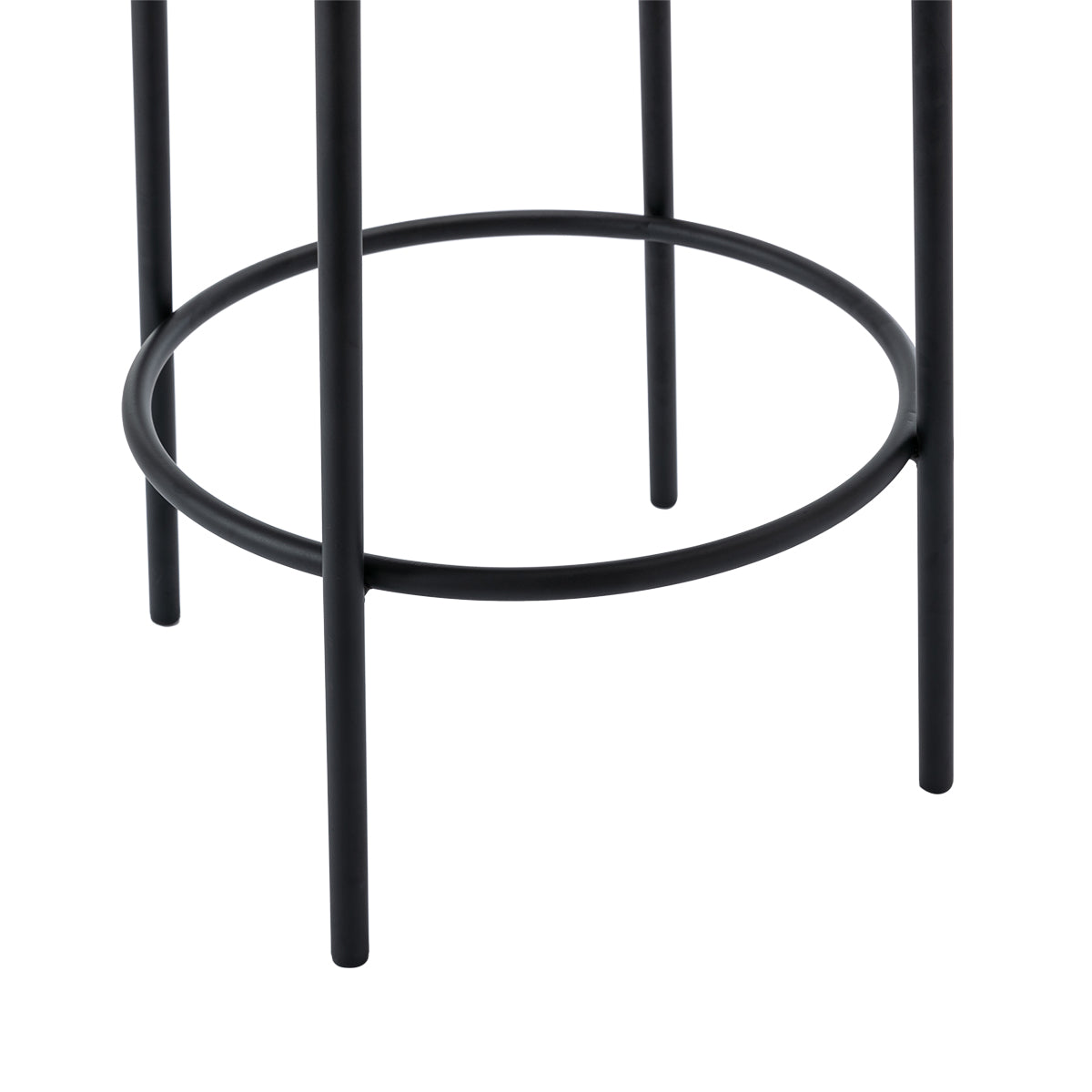 Amara Boucle Bar Stool - Modern Upholstered Counter Height Stool with Metal Legs for Kitchen Island, Breakfast Nook & Home Bar Decor