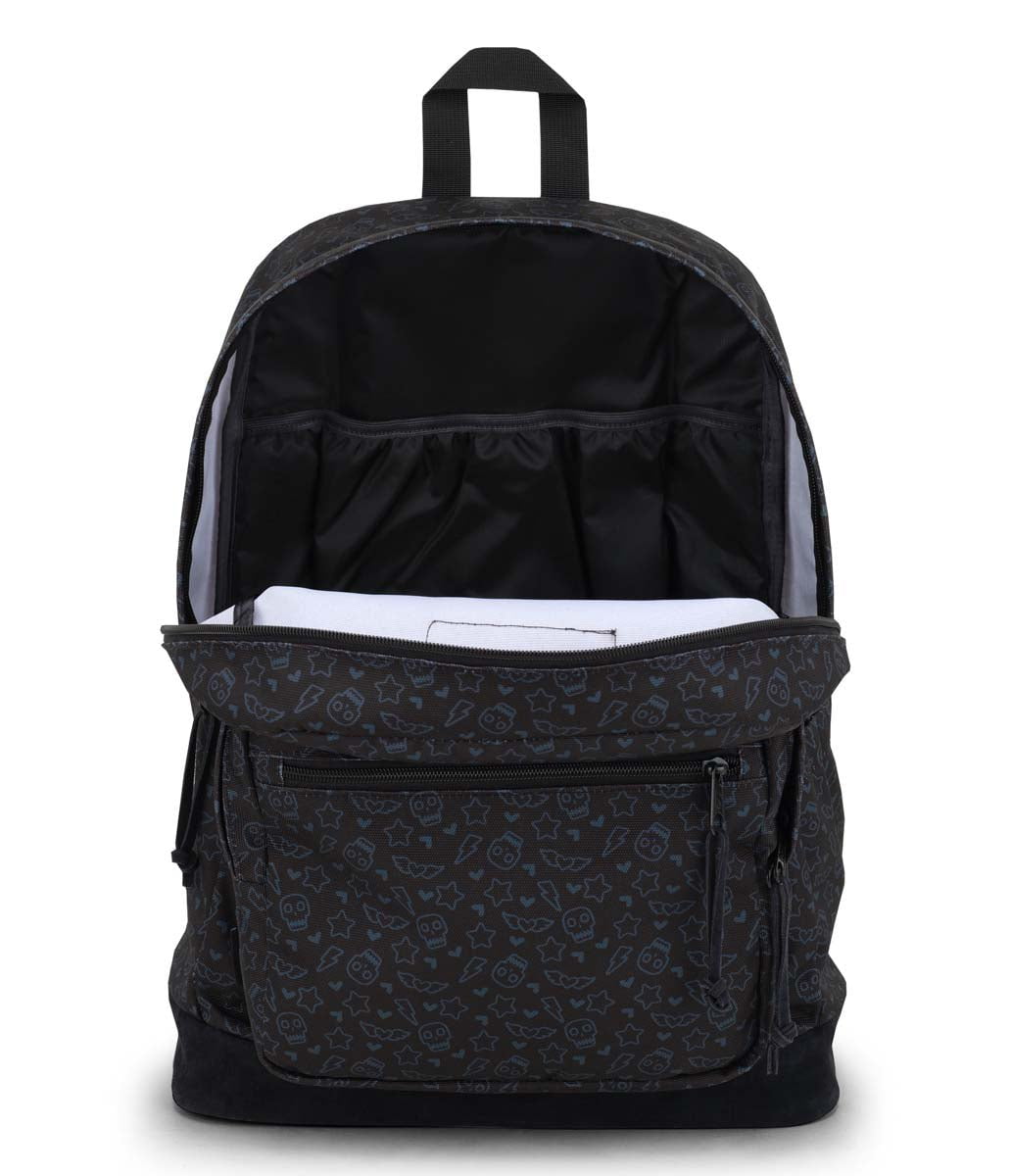 JanSport Right Pack Backpack - Stylish Subtle Skull Print, Durable School & Travel Backpack for Students & Professionals | Perfect for College, Work & Outdoor Adventures