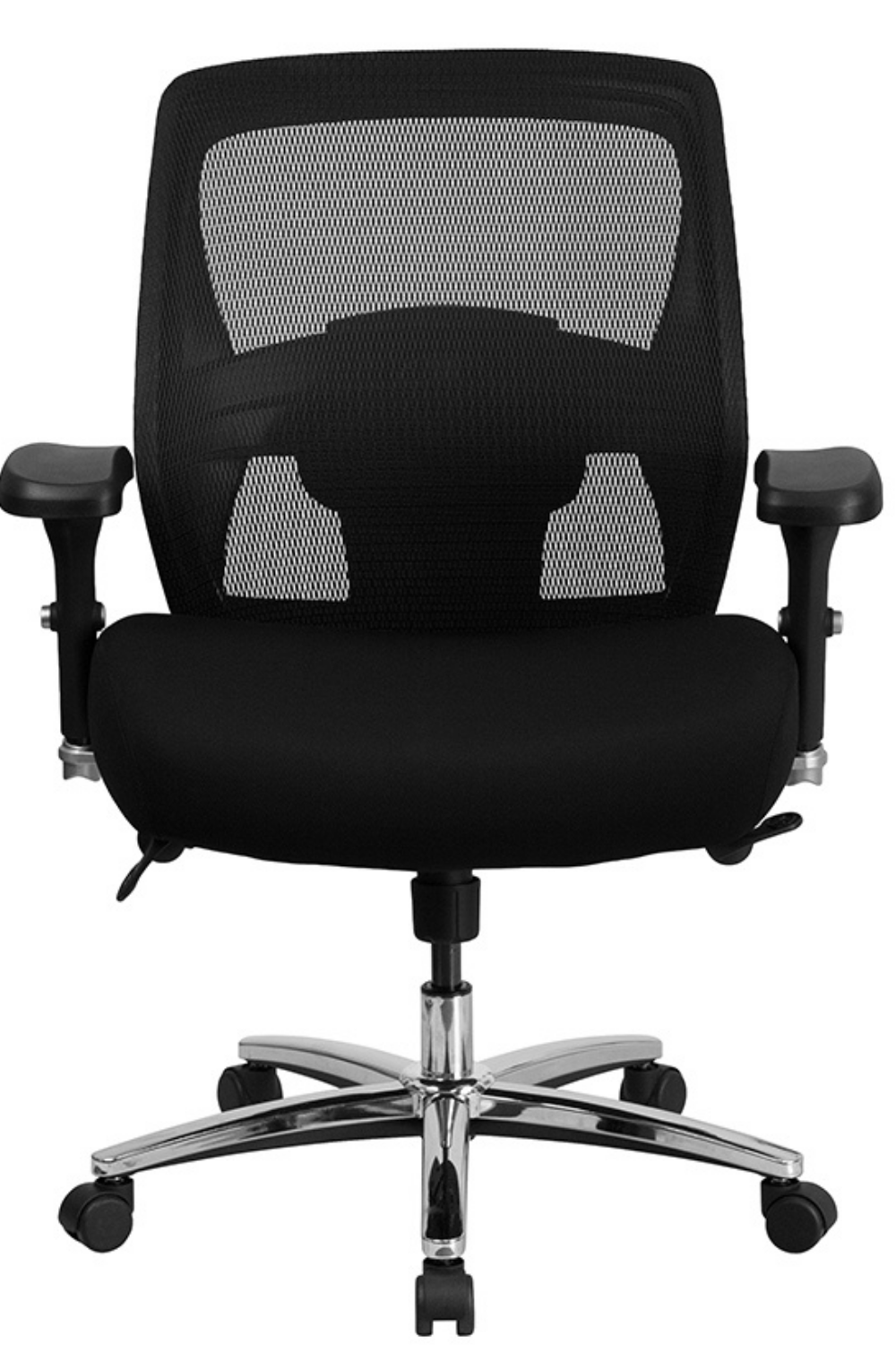 Hercules Series 24/7 Heavy Duty Big & Tall 500 lb Capacity Black Mesh Executive Office Chair with Ergonomic Lumbar Support & Ratchet Back - Perfect for Long Work Hours, Gaming, and Home Office Use