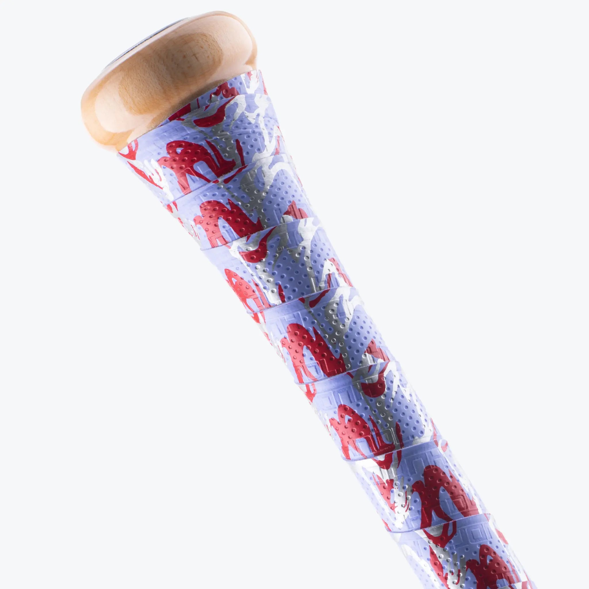 HNDL Bat Grip - Red/Blue Marble .5mm Baseball Bat Handle Grip for Better Control & Comfort | Perfect for Baseball, Softball, and Training Practice