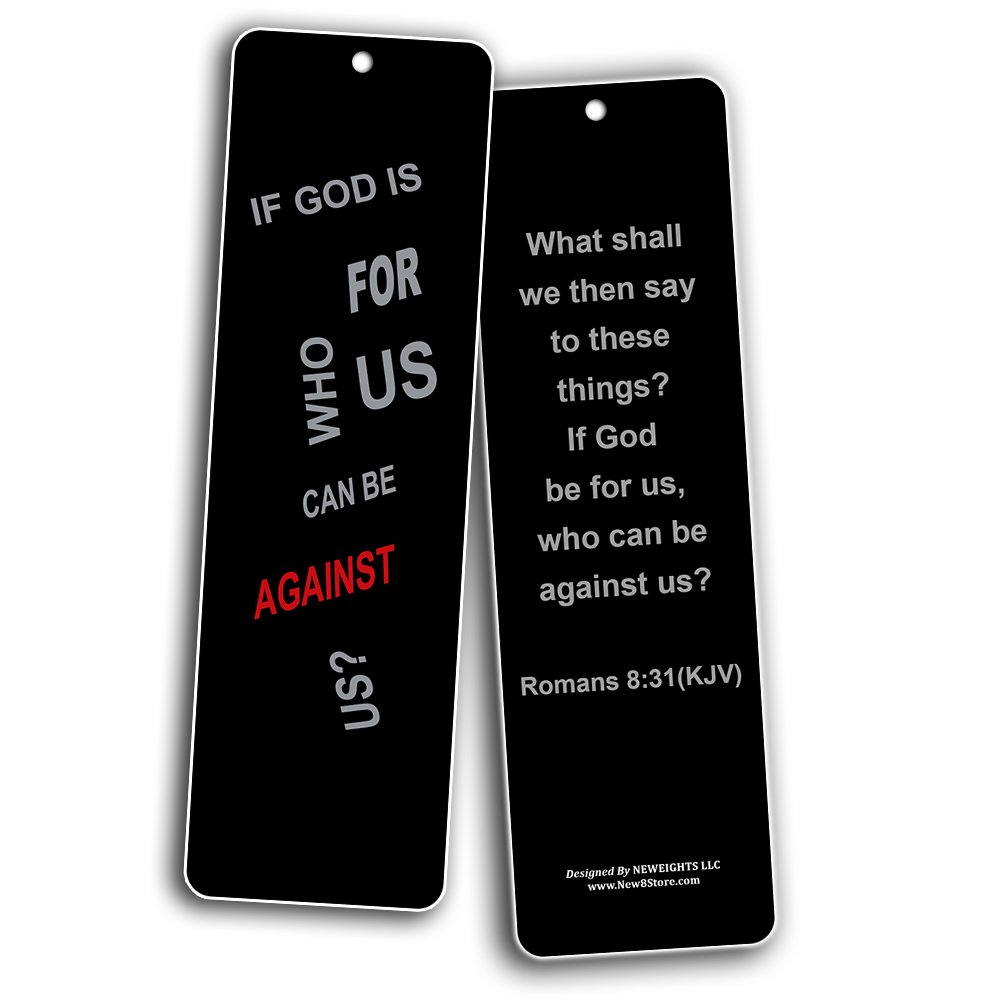 NewEights Christian KJV Bible Bookmarks - 12 Pack Motivational Scripture Cards (Joshua 1:9 Be Strong & Courageous) - Inspirational Bookmark Set for Bible Study, Church Gifts & Prayer Groups - Perfect for Sunday School, Small Groups & Personal Devotion