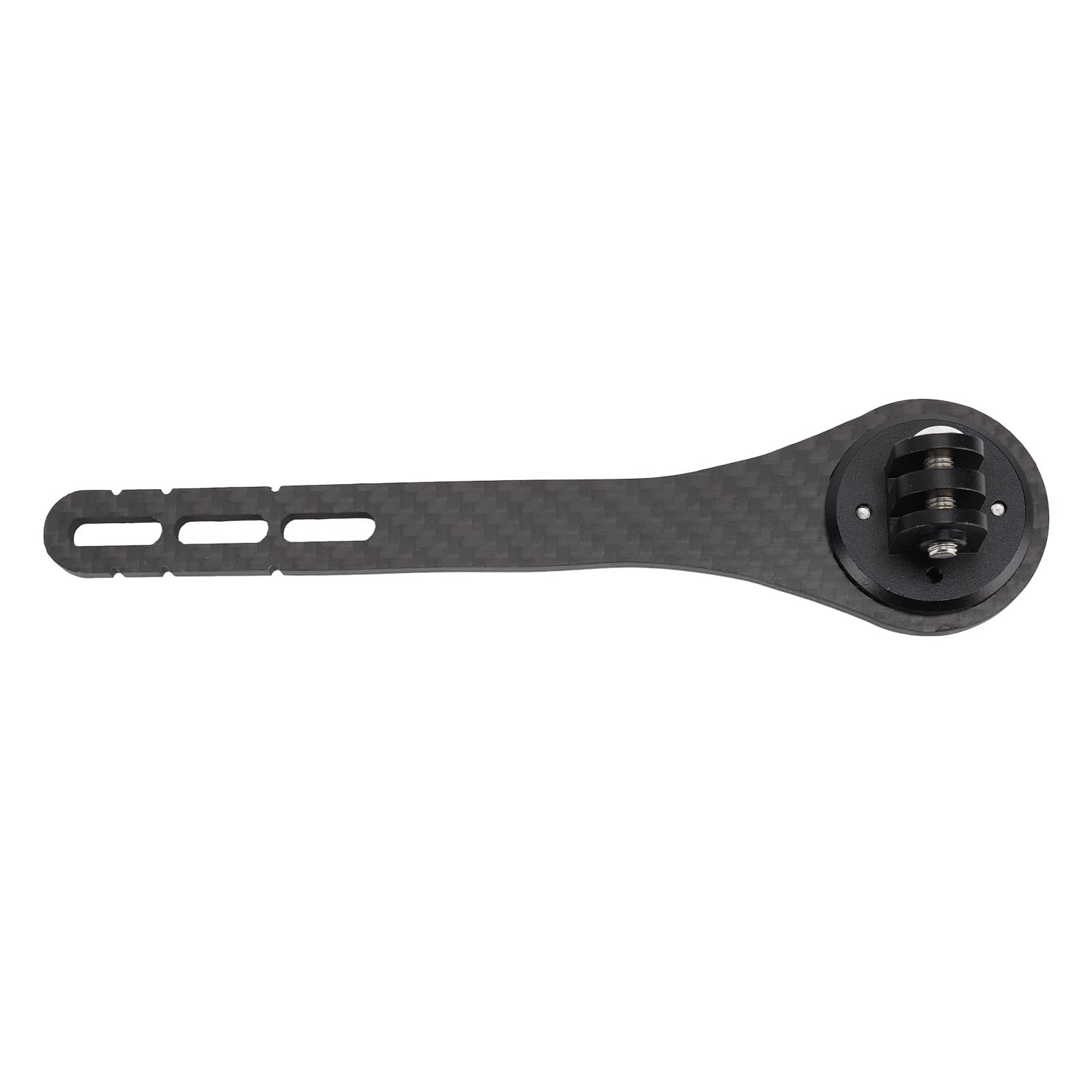 Carbon Fiber Bike Computer Mount - Extended Out Front Handlebar Mount for Garmin, Wahoo & Cycling GPS - Perfect for Road Bikes & Mountain Biking Adventures