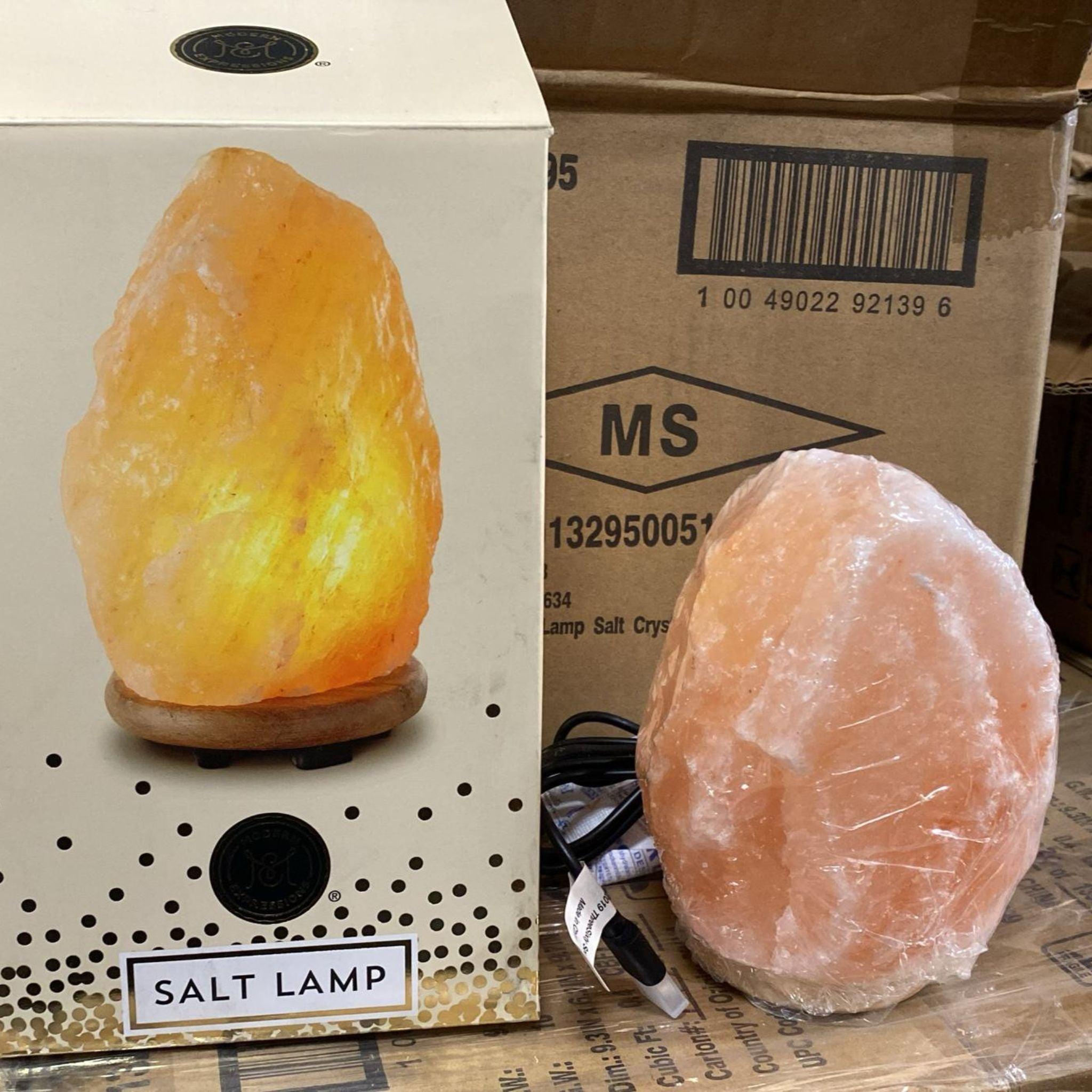 10-Pack Modern Himalayan Salt Lamps - Natural Air Purifier & Relaxing Night Light for Bedroom, Yoga Studio, and Office Decor