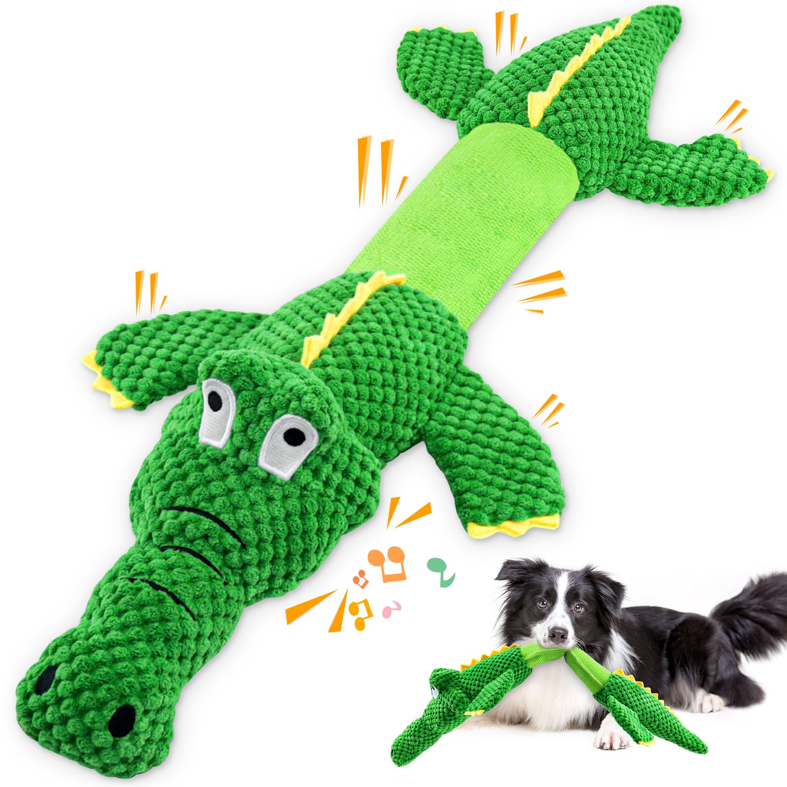 Durable Dog Toys for Aggressive Chewers - Tough Interactive Tug of War & Squeaky Chew Toys for Small, Medium & Large Breed Dogs | Perfect for Playtime, Training & Anxiety Relief