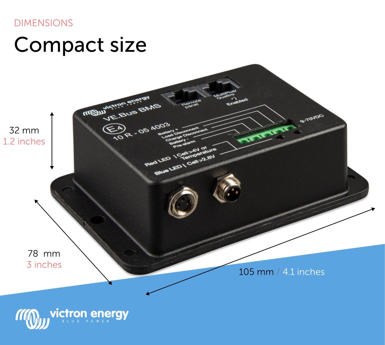 Victron Energy VE.Bus BMS Battery Management System - 12/24V Lithium Battery Protection - Perfect for Marine, RV & Off-Grid Solar Systems