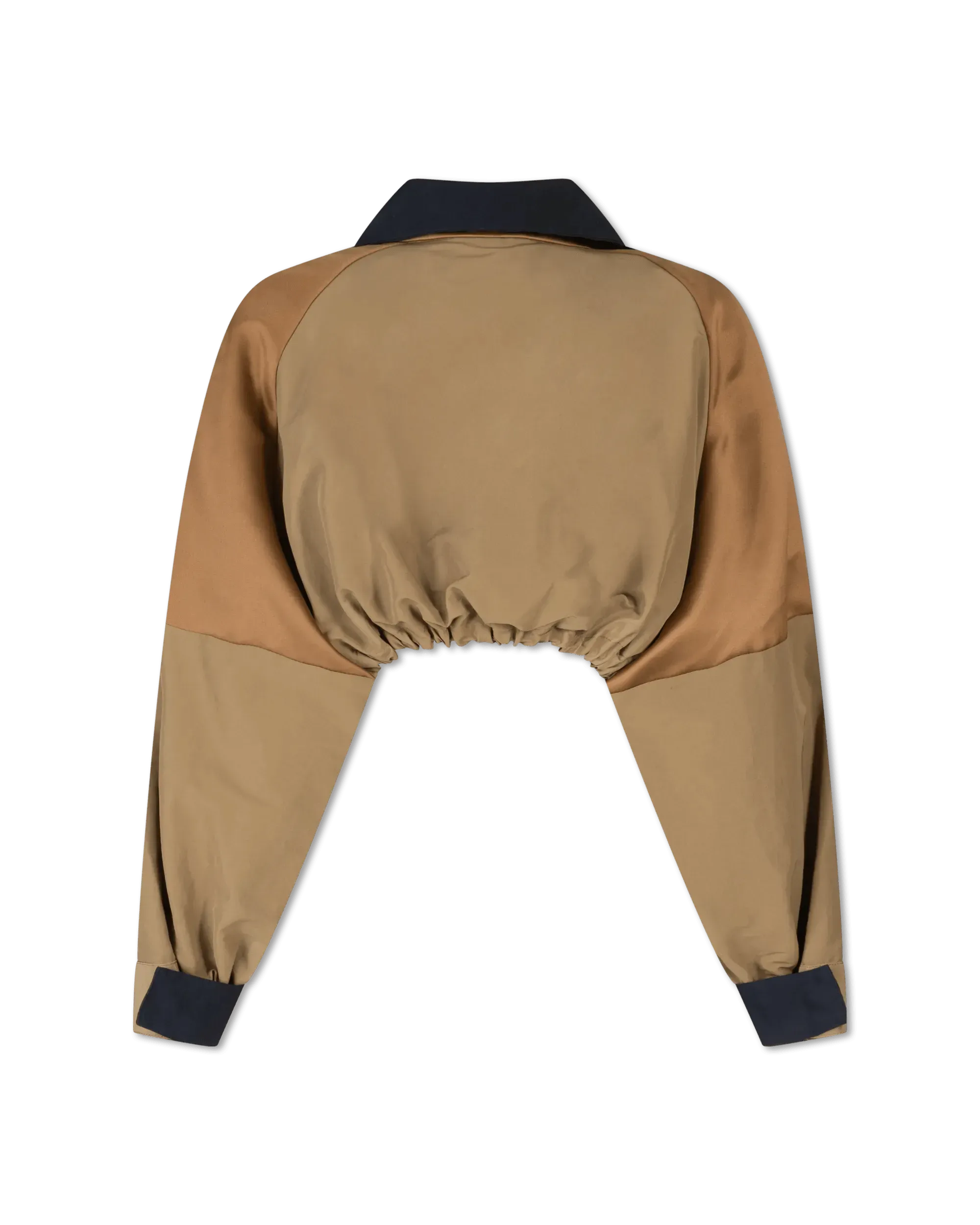 Stylish Grosgrain Mix Cropped Jacket for Women - Trendy Fashion Outerwear for Spring & Fall - Perfect for Casual Outings, Office Wear & Date Nights