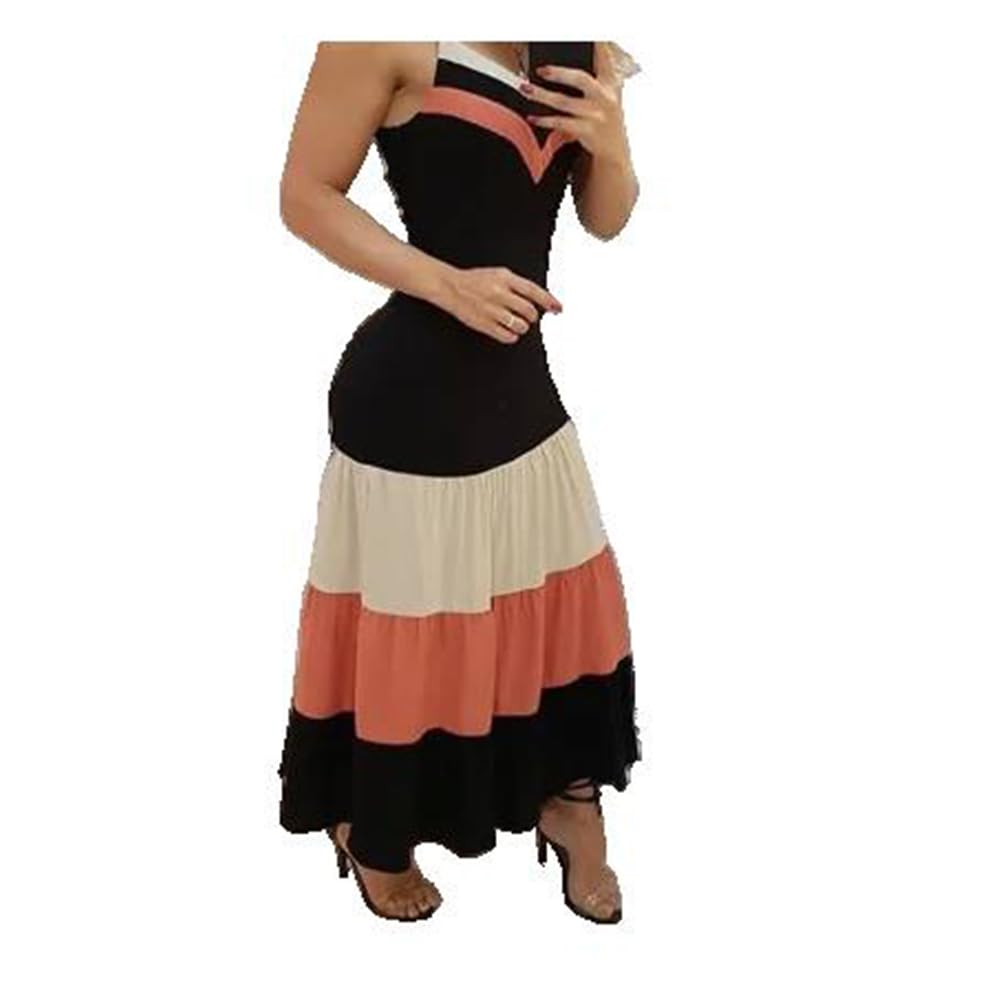 WINSUNNY Women's Sleeveless Long Dress - Sexy Summer Party & Office Casual Wear - Flattering Strap Design for Ladies (Size S/M) - Perfect for Cocktail Events, Date Nights & Business Casual Occasions