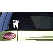 CDT ToothI381 6 Inch Tall Sticker Decal for Dentistry & Dental Hygienist Scrubs - Perfect for Dental Office Decor, Clinic Walls, and Medical Professional Gifts