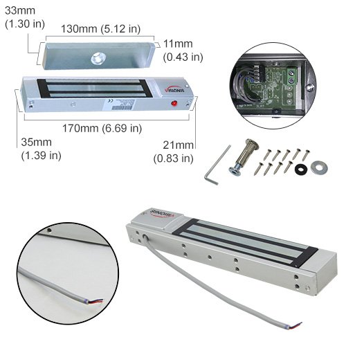 Visionis FPC-8526 Heavy Duty Two Door Access Control System with 300lbs Magnetic Lock, Time Attendance & Card Readers - Indoor/Outdoor Security for Offices, Warehouses & Commercial Buildings (10,000 Users Kit, Software Included)