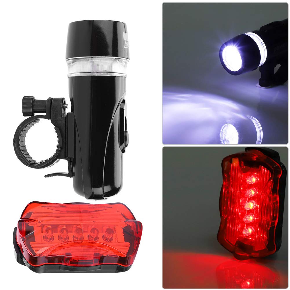 Super Bright LED Bike Light Set - Quick Release Headlight & Taillight for Road & Mountain Bicycles | Night Cycling Safety & Commuting Accessories