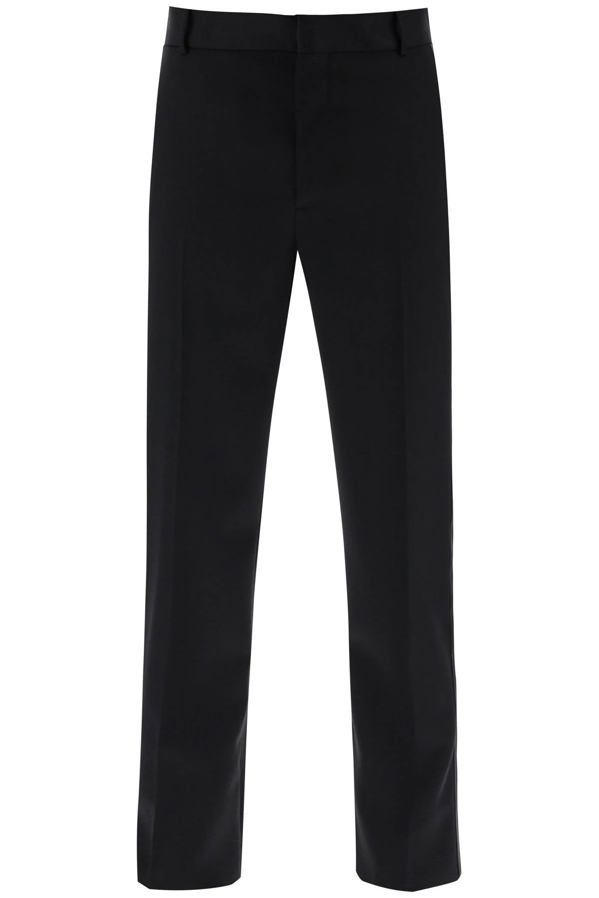 Alexander McQueen Smoking Pants in Grain de Poudre - Slim Fit Formal Trousers for Men | Perfect for Business Meetings, Weddings & Evening Events