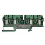 Feed-Through Terminal Block F 4 Position Straight (5-Pack) - Electrical Connectors for Industrial Control Panels & Automation Systems - Perfect for Wiring Harnesses, Power Distribution & PCB Connections