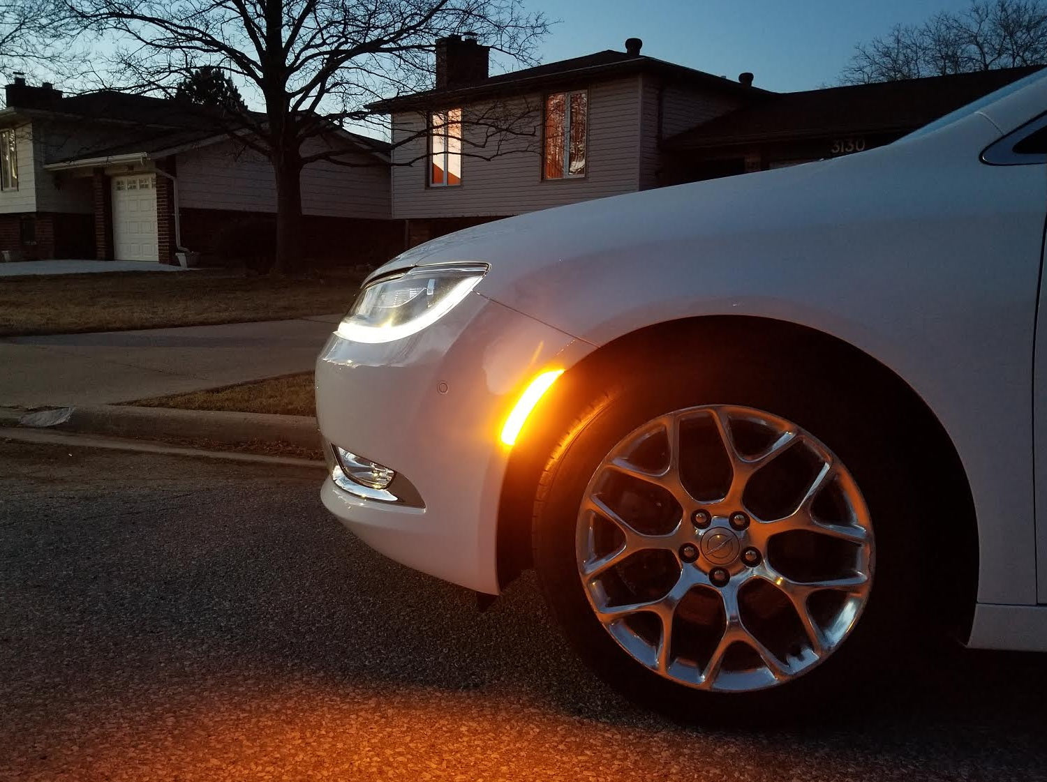 Amber/Red Full LED Side Marker Light Kit for Chrysler 200 - Clear Lens, Durable & Bright - Perfect for Night Driving & Enhanced Vehicle Visibility