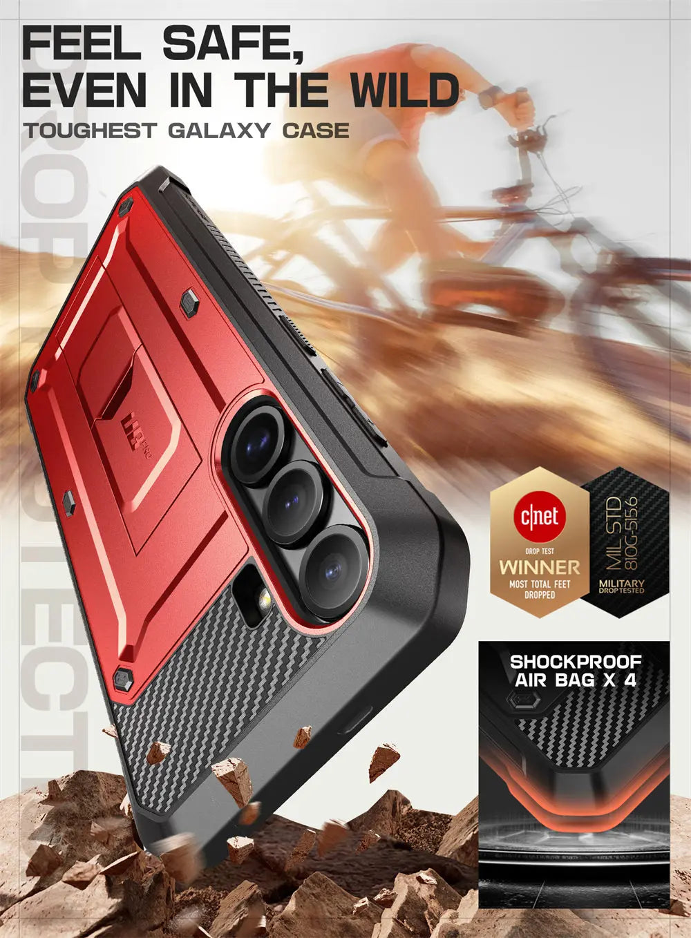 SUPCASE Galaxy S25 Plus UB Pro Military Grade Protective Case - Shockproof, Drop Proof Phone Cover for Outdoor, Work & Daily Use