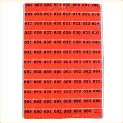 Tamperproof Numbered Fluorescent Labels - 1000 Pack - High Visibility Security Stickers for Inventory, Asset Tracking & Document Organization - Perfect for Warehouses, Offices & Schools