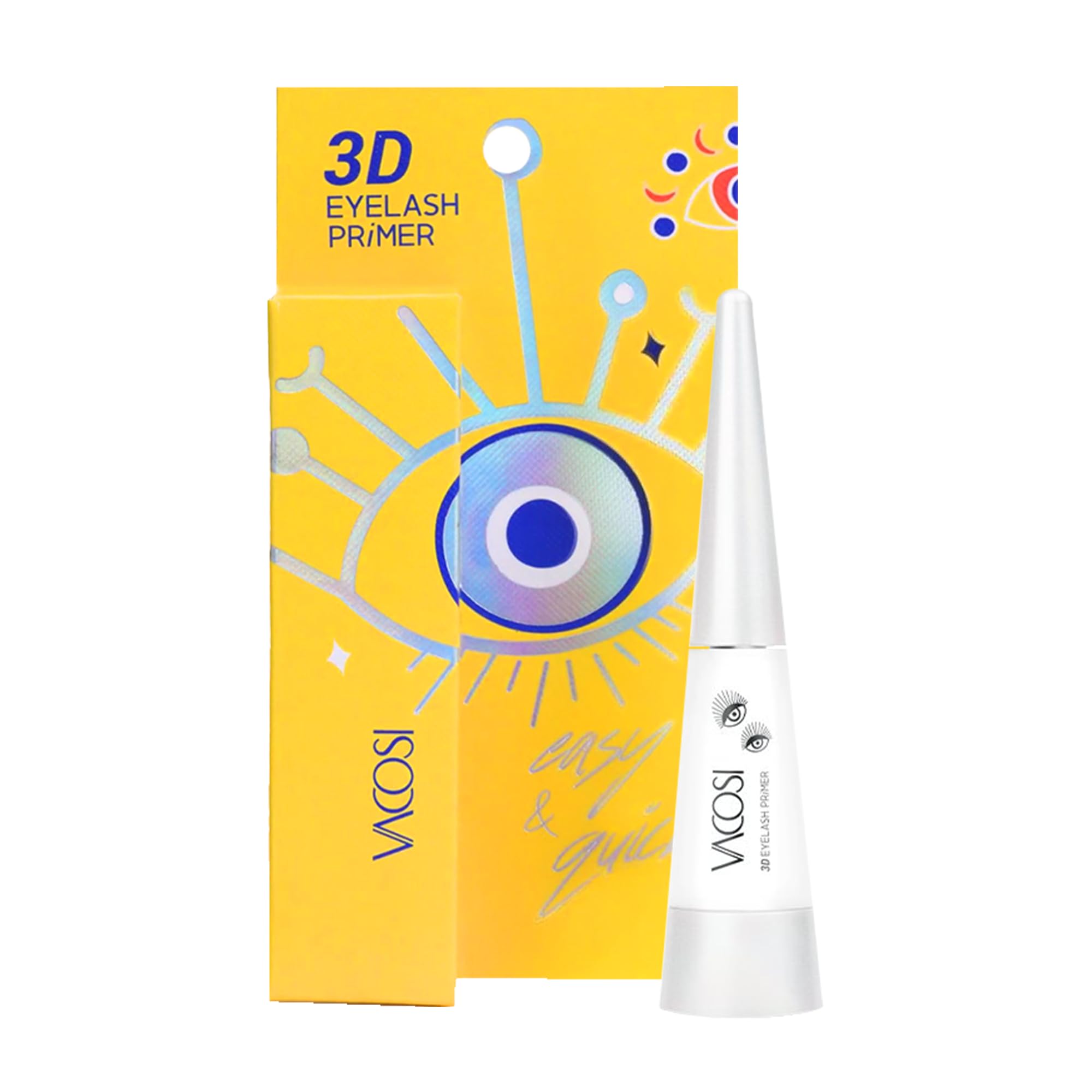 8ml Clear False Eyelash Glue - Super Strong Hold Waterproof Adhesive for Eyelash Extensions, Clusters & Strips | Latex-Free, Long Lasting Brush-On Formula | Perfect for Daily Wear, Special Occasions & Professional Use
