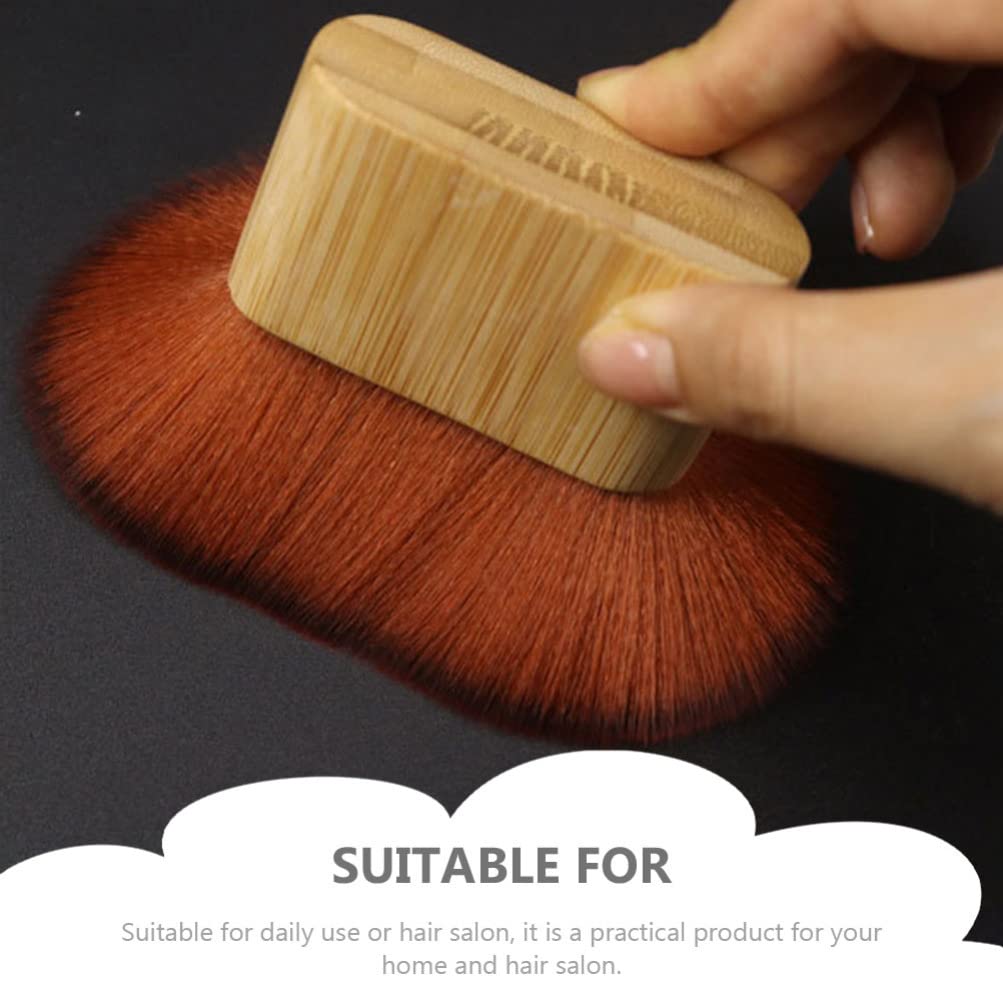 Professional Barber Neck Duster - Soft Fiber Wool Hair Styling Brush for Men | Perfect for Haircuts, Styling & Facial Grooming in Barbershops & Salons