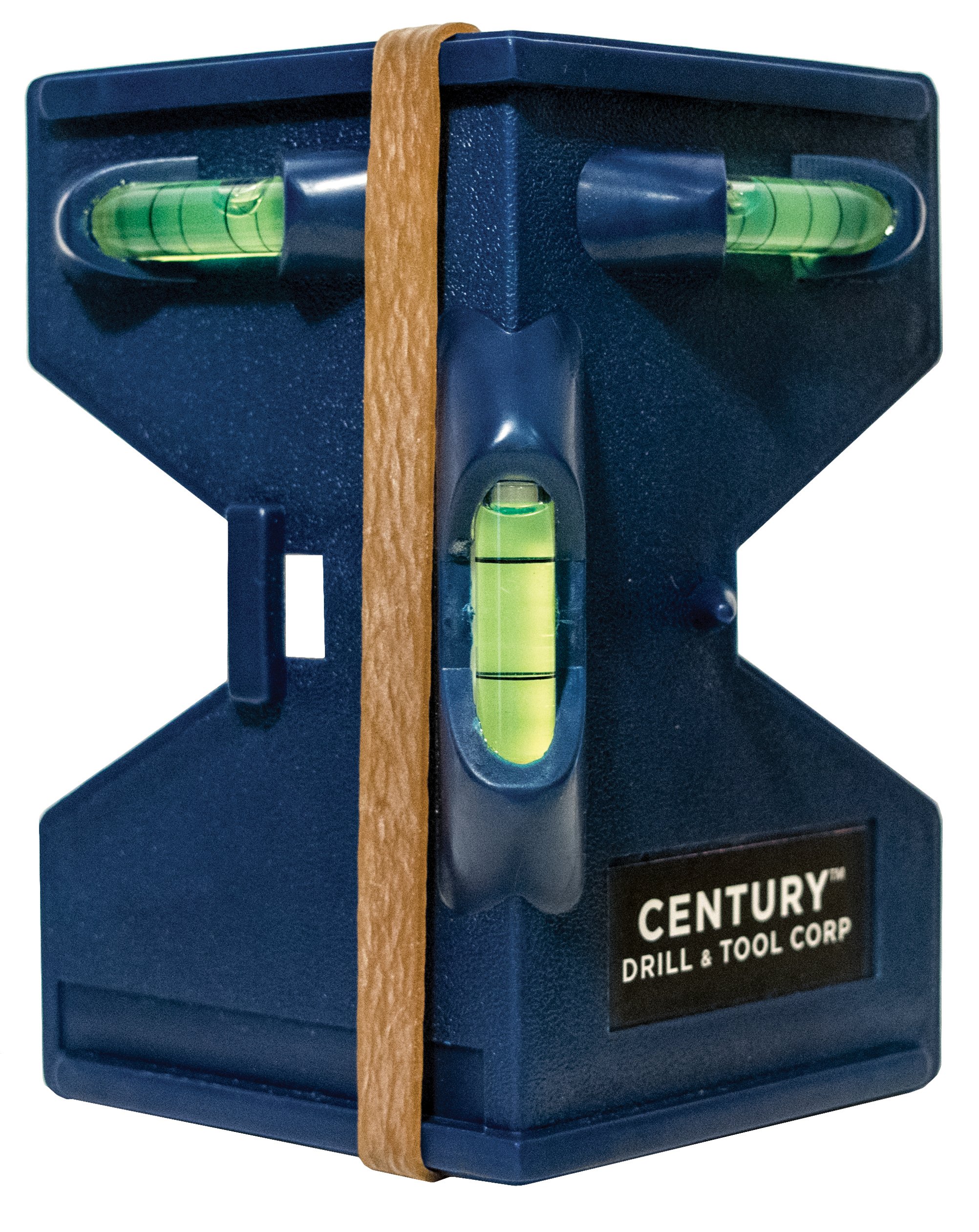 Century Drill & Tool 72898 Post Level - Heavy Duty Adjustable Metal Post Level for Fence, Deck & Mailbox Installation - Perfect for DIY Home Improvement & Construction Projects
