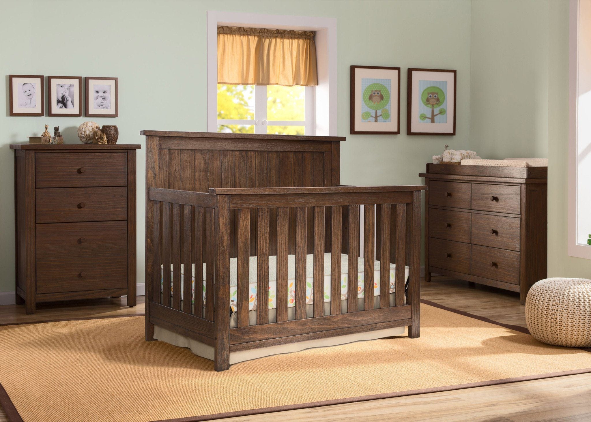 Northbrook 4-in-1 Convertible Baby Crib - Toddler Bed, Daybed & Full-Size Bed - Safe & Stylish Nursery Furniture for Newborns to Teens - Perfect for Bedrooms, Daycare & Guest Rooms