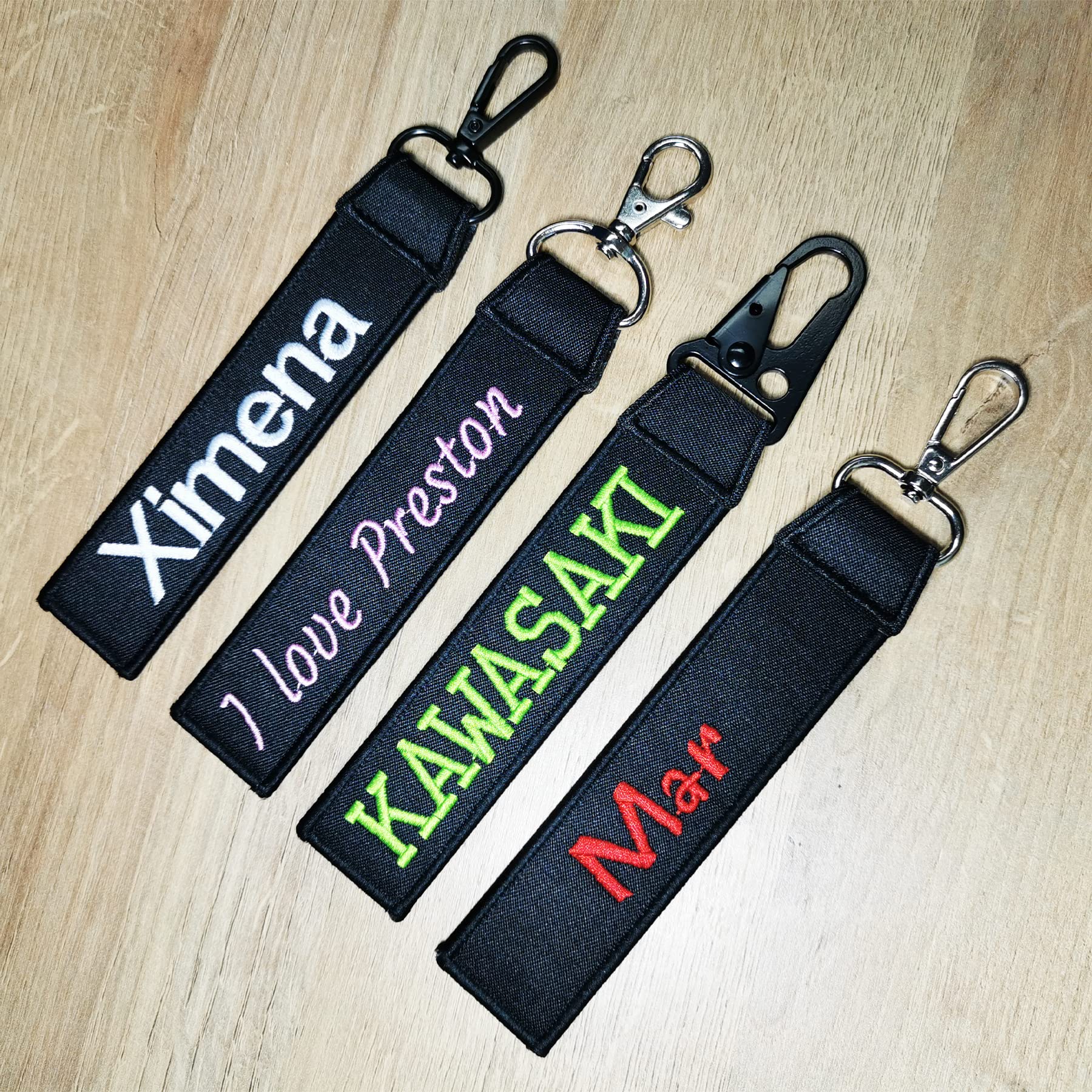 Customized Keychain with Name & Number - Personalized Key Ring Accessories for Luggage, Crates, Belts & Gear | Perfect for Travel, Sports & Everyday Use