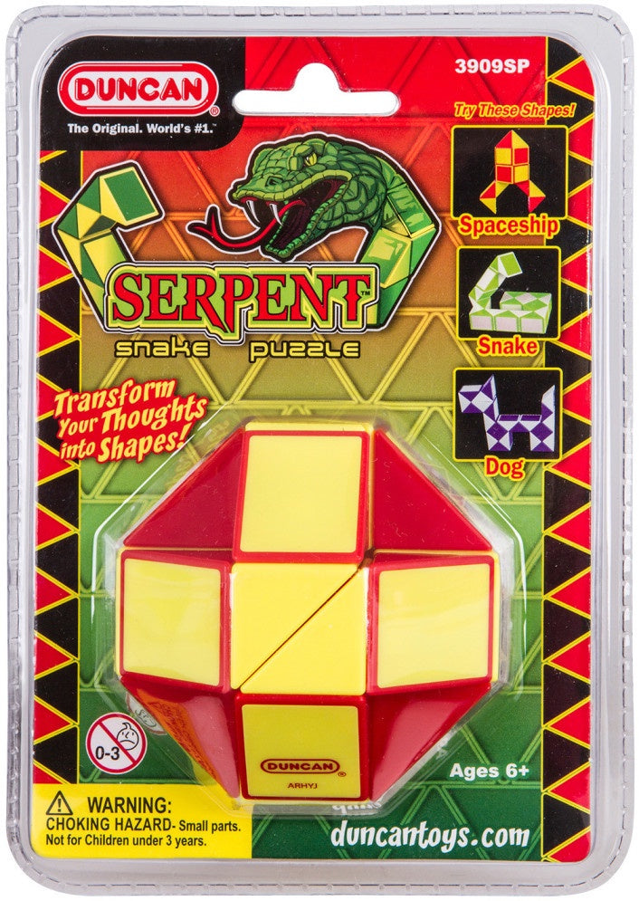 Duncan Serpent Snake Puzzle - 3D Wooden Brain Teaser for Adults & Kids - Perfect for Stress Relief, Gifts, and Family Game Night