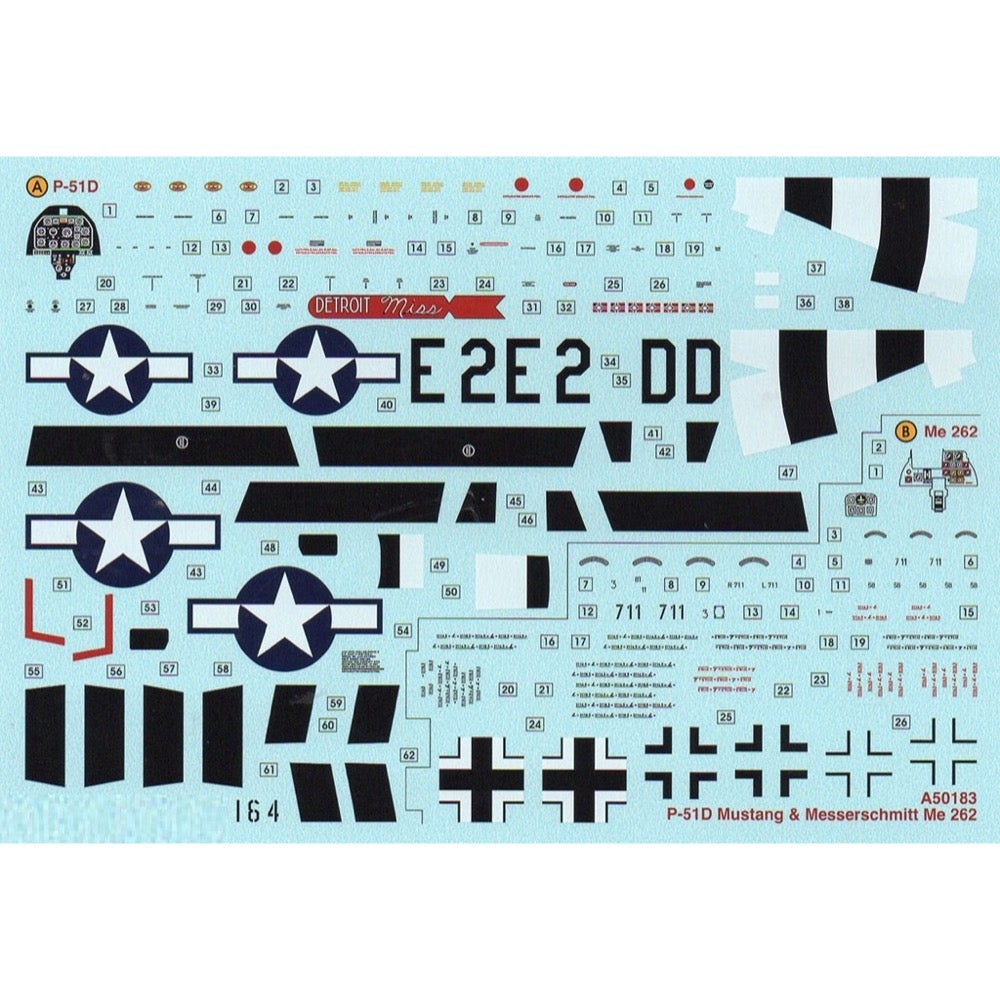 Airfix A50135 1/72 Scale Dogfight Spitfire 1A vs Messerschmitt Bf109E Model Kit - WWII Aircraft Battle Set for Collectors & Hobbyists - Perfect for Display, Dioramas & Historical Reenactments