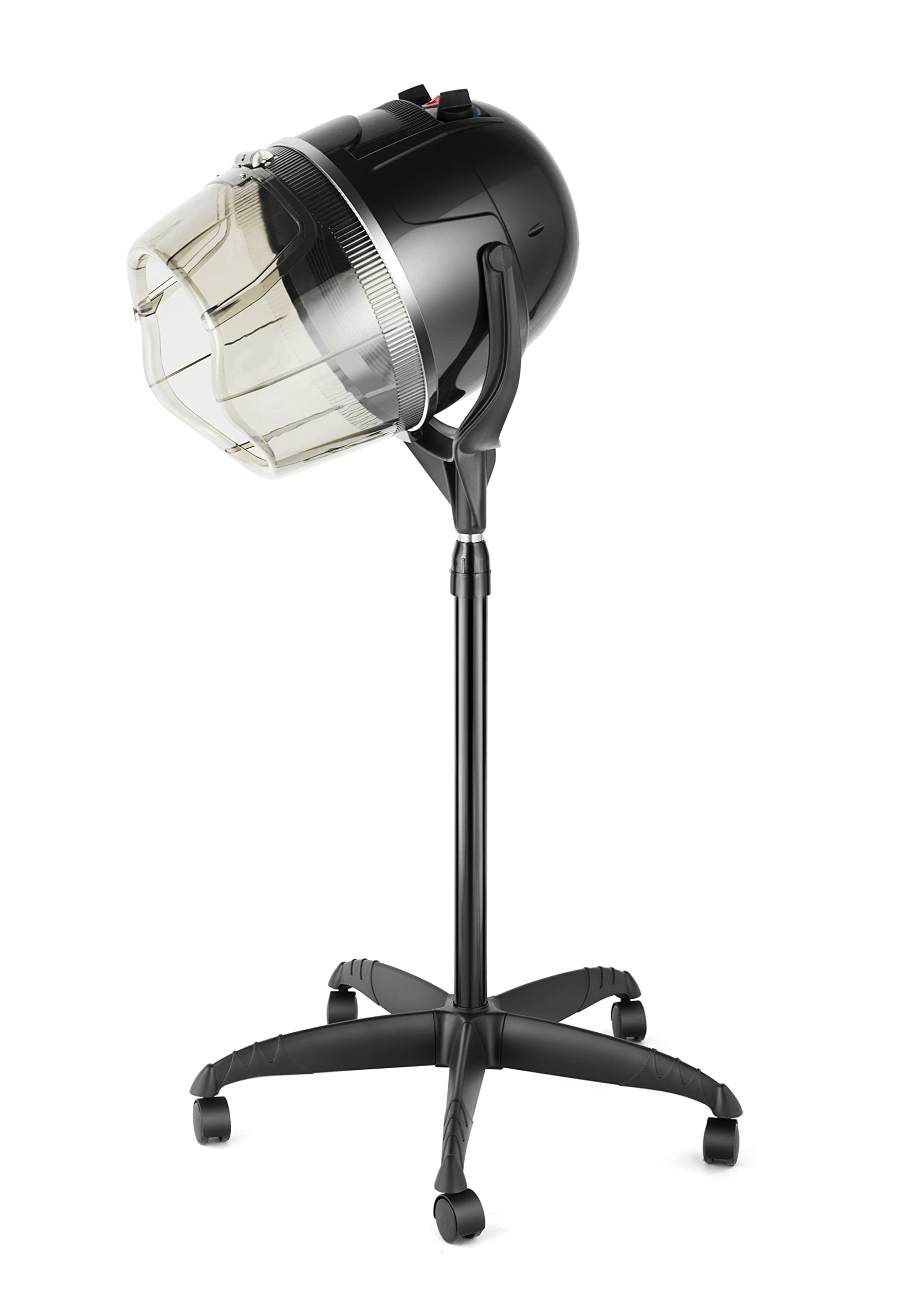 Professional Hair Dryer Stand with Adjustable Height & Rolling Base - Portable Hooded Bonnet Dryer for Salon & Home Use - Perfect for Styling, Drying & Setting Hair