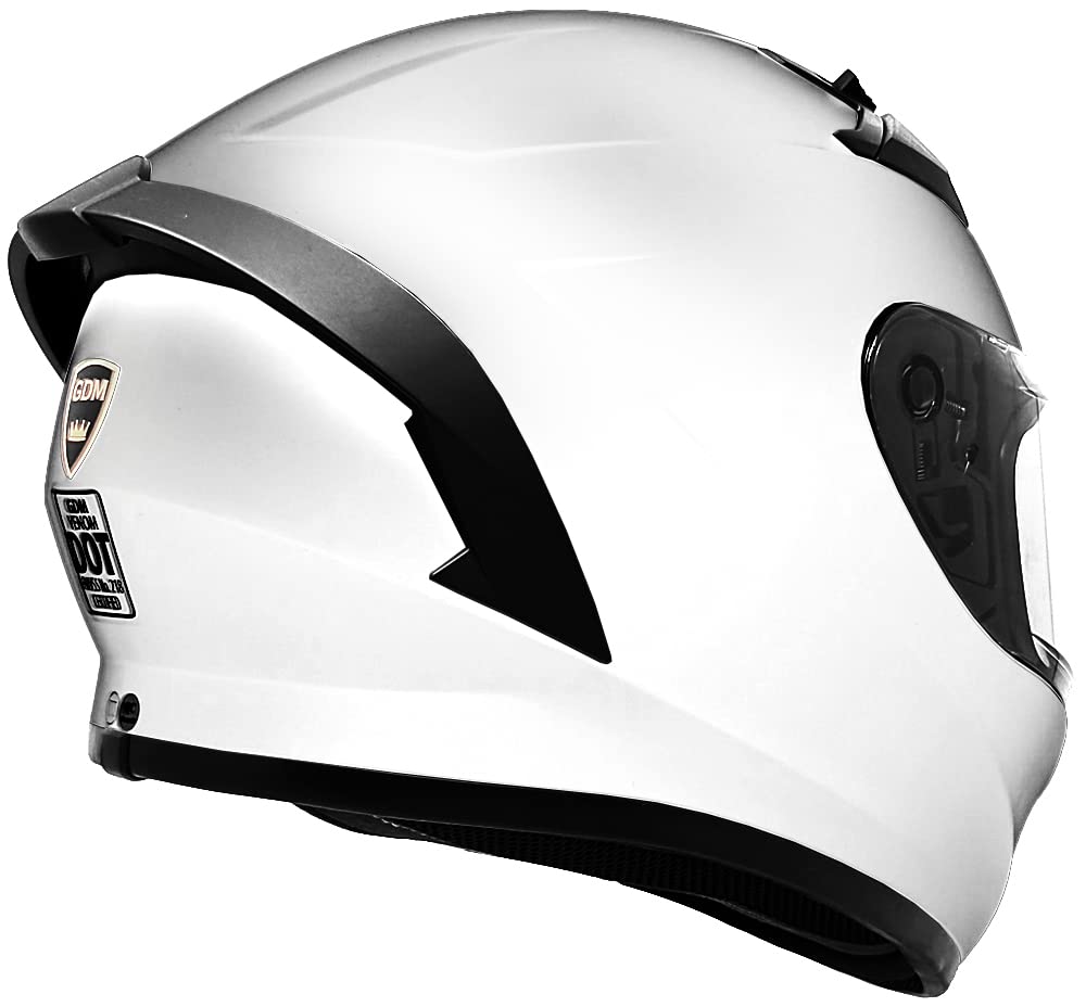 GDM Venom Full Face Motorcycle Helmet - DOT Certified for Safety - Lightweight & Comfortable for Long Rides - Perfect for Street Bikes, Cruisers & Sports Bikes
