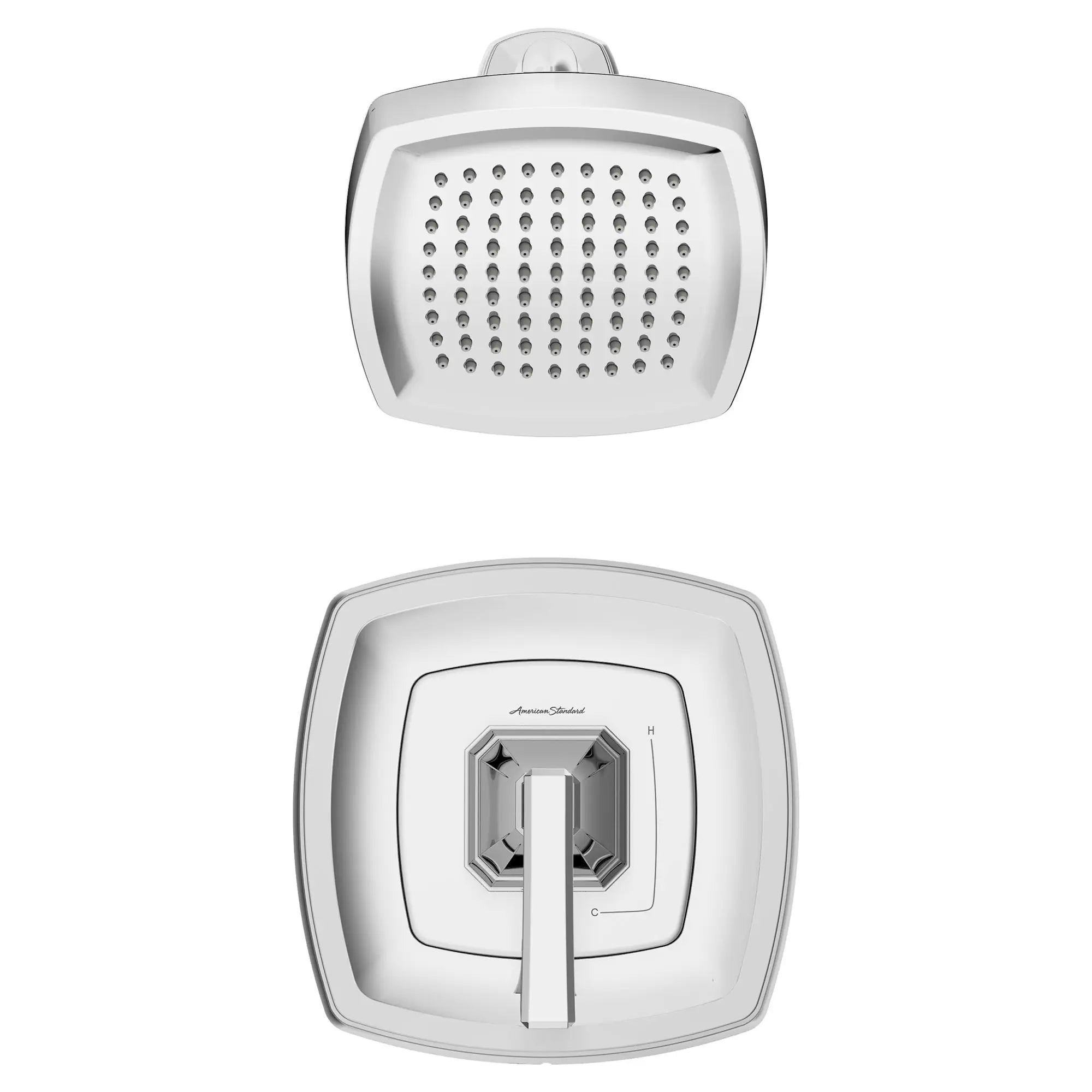 Crawford 2.5 GPM/9.5 LPM Shower Trim Kit with Showerhead & Double Ceramic Pressure Balance Cartridge - Lever Handle Design for Modern Bathrooms & Spa-Like Experience