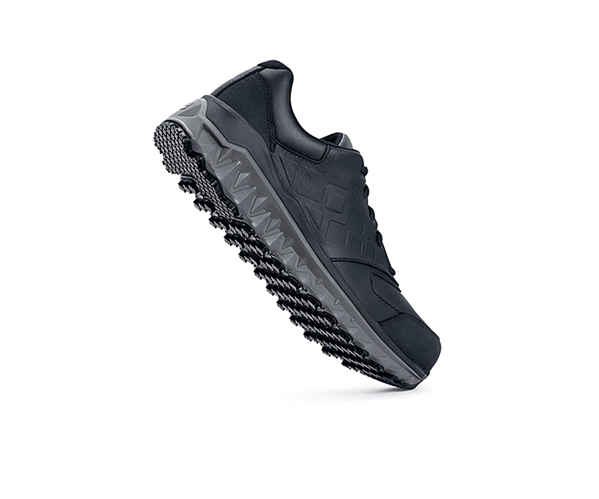 Slip Resistant Work Shoes for Men - Shoes for Crews Bridgetown Aluminum Toe Safety Sneakers | Water Resistant, Non-Slip Black Work Boots for Construction, Warehouse & Restaurant Workers