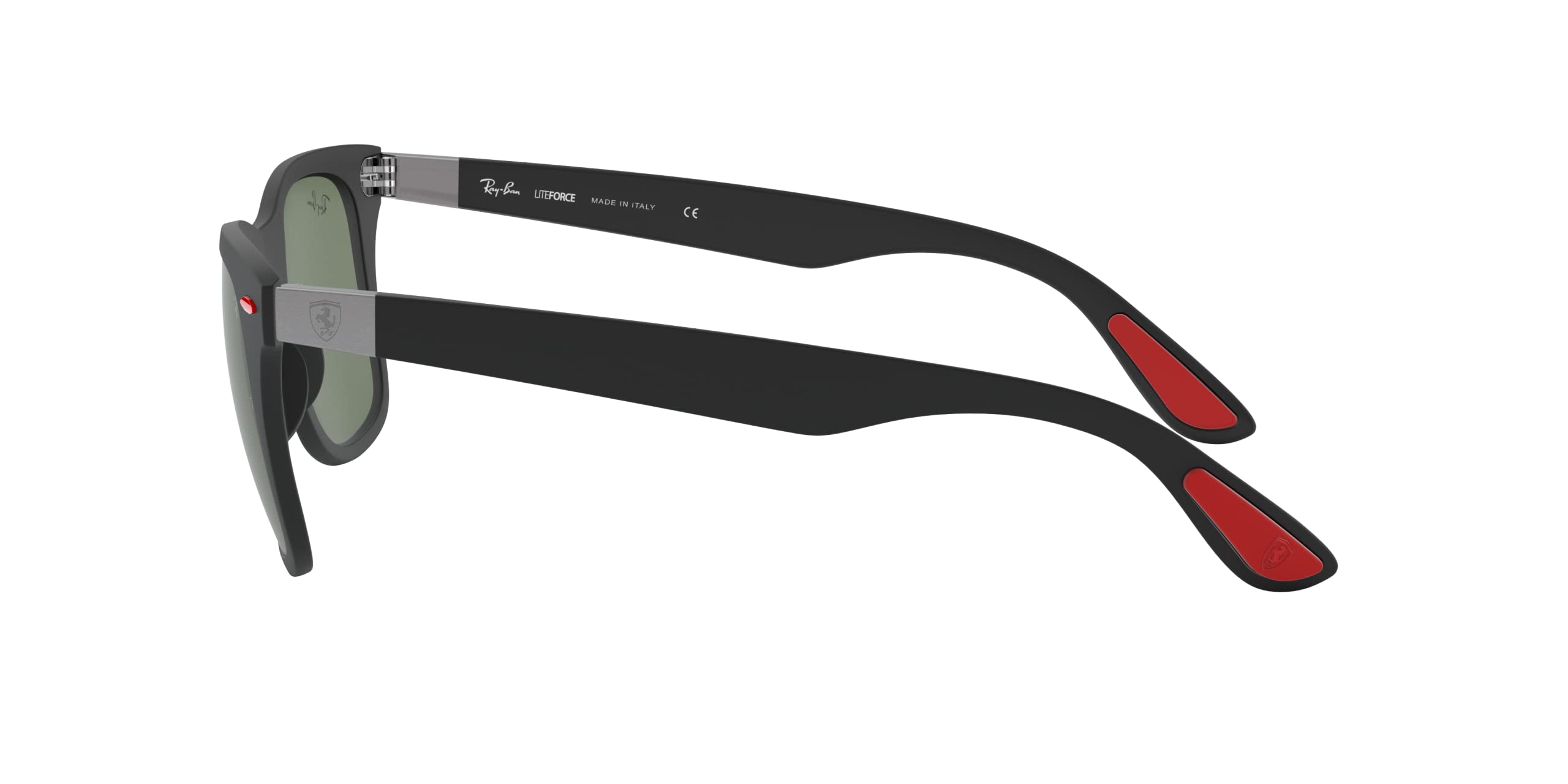 Ray-Ban RB4195M Scuderia Ferrari Collection Square Sunglasses - Polarized UV Protection for Driving, Sports & Outdoor Activities