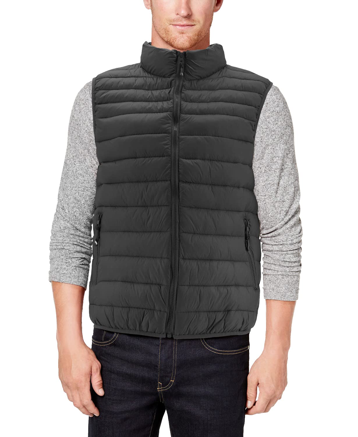Men's Lightweight Quilted Puffer Vest - Water Resistant, Insulated & Warm - Perfect for Hiking, Camping & Outdoor Activities