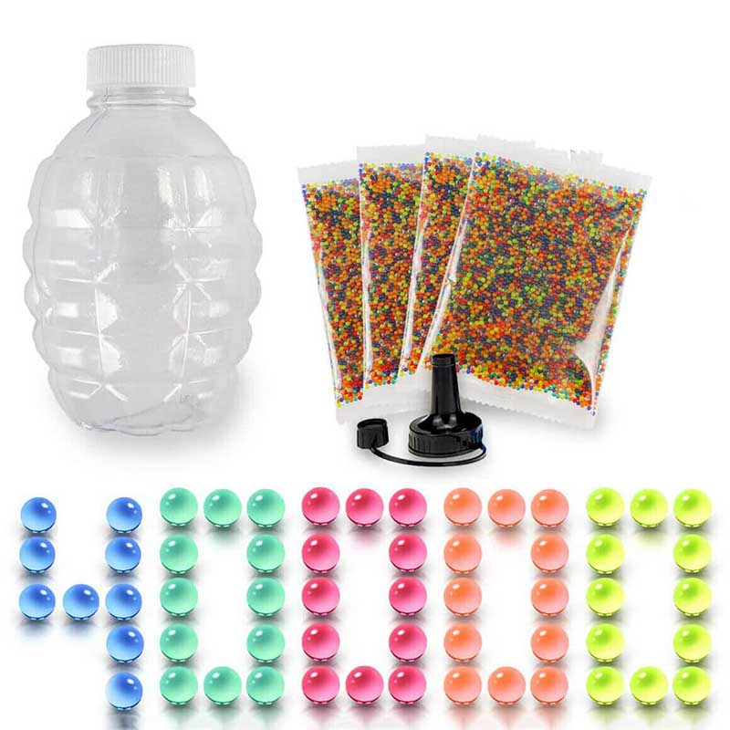 40,000PCS 7-8mm Hardened Water Gel Ball Blaster Ammo Refill - Perfect for Gel Blaster Battles, Outdoor Shooting Games & Target Practice