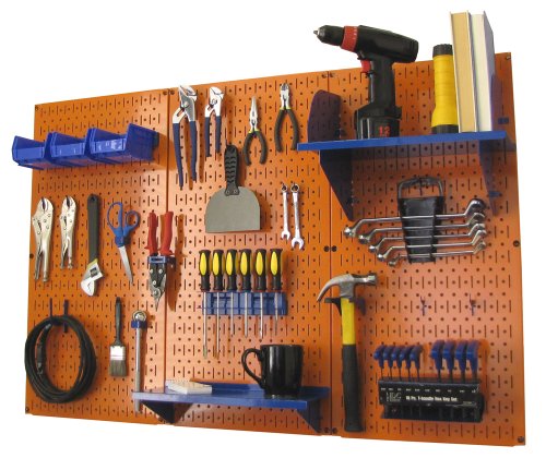 Orange Pegboard Blue Accessories