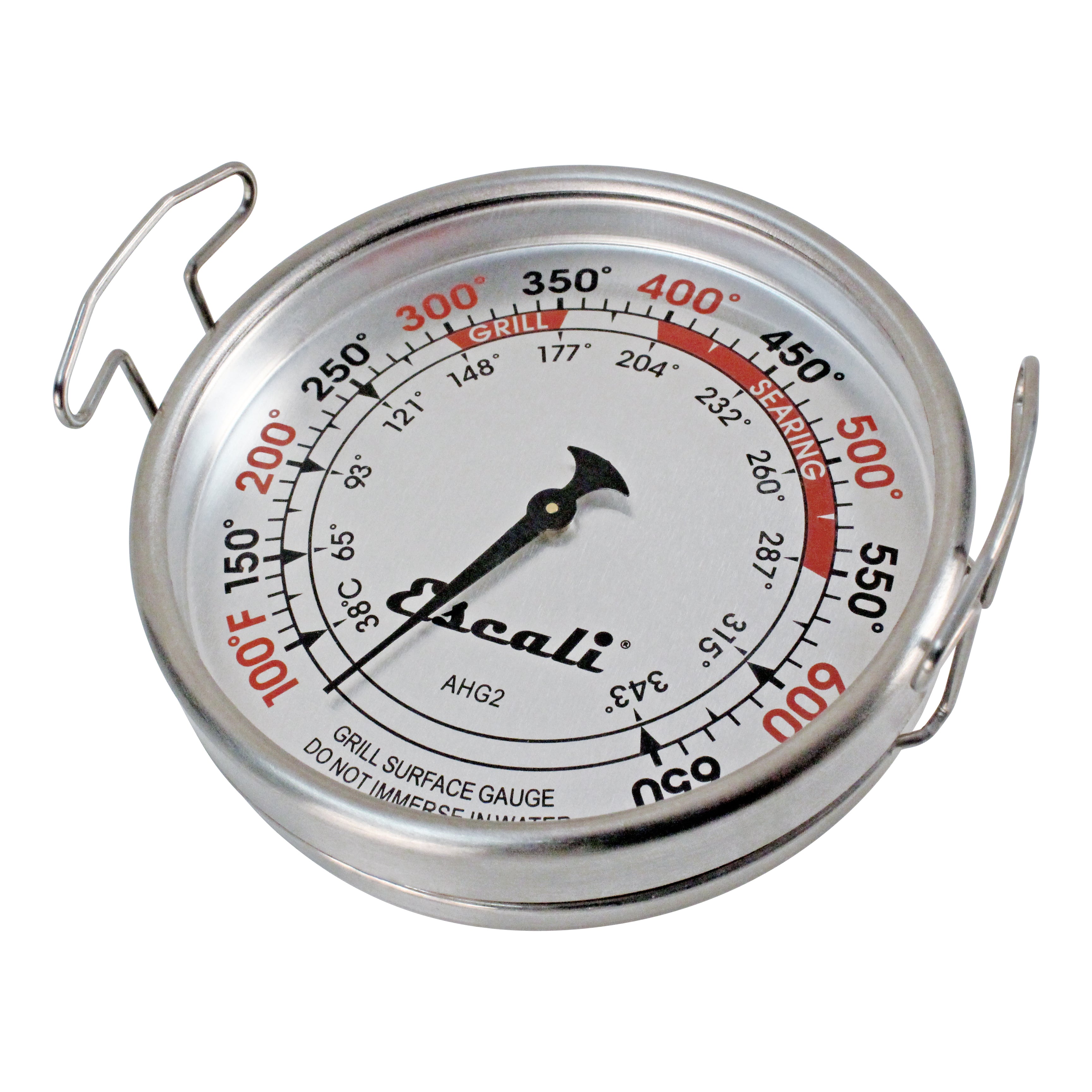 Extra Large Grill Surface Thermometer - High Precision BBQ Meat Cooking Thermometer for Smoker, Oven, Griddle - Perfect for Grilling, Smoking, and Outdoor Cooking