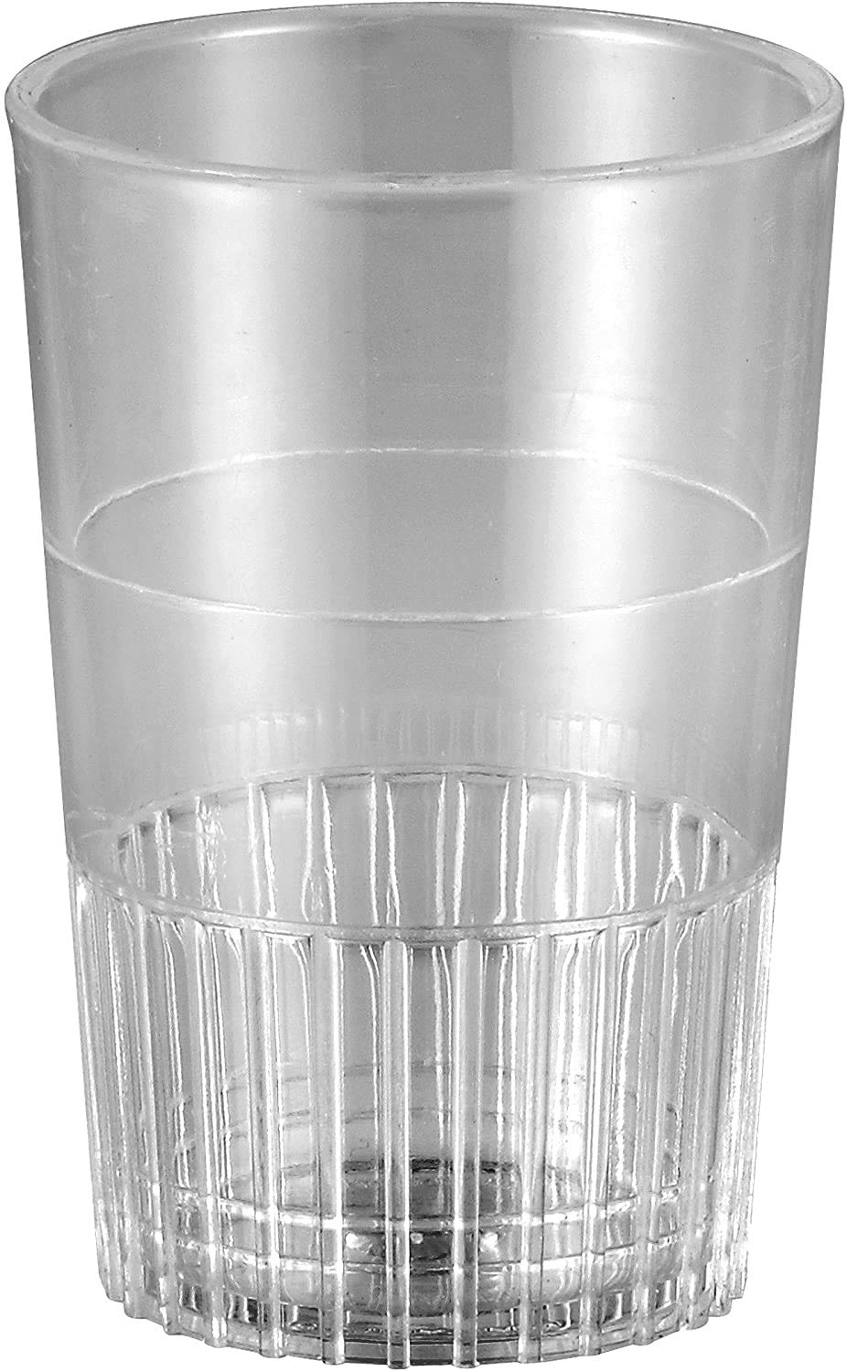 1.5 oz Clear Disposable Plastic Shot Glasses - 50 Pack Straight Wall Shooters for Parties, Weddings & Bars | Cocktail, Champagne, Martini & Wine Drinking Cups | Neon Colored Party Cups for Celebrations & Events