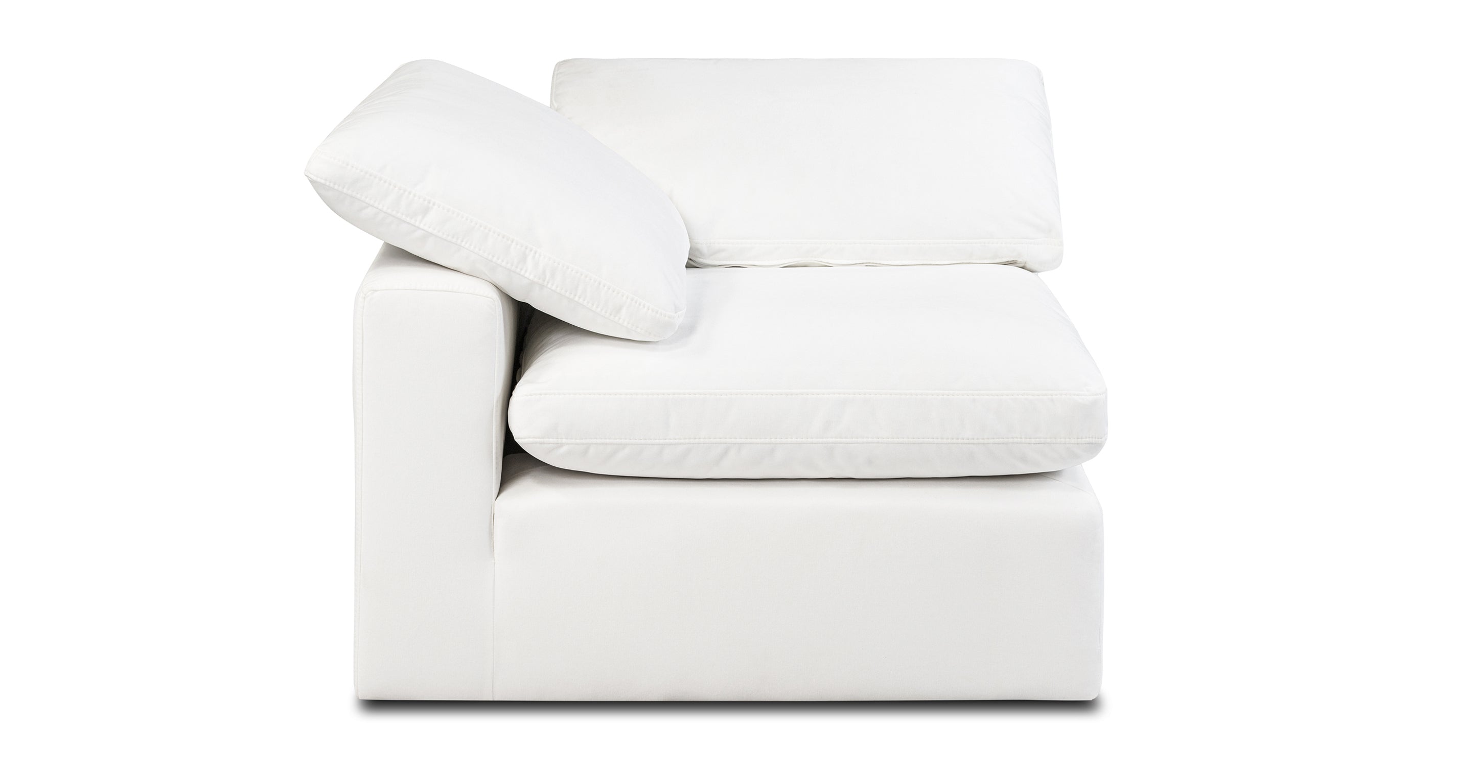 3-Seat Aspen Modular Sectional Sofa - Modern L-Shaped Couch for Living Room, Apartment & Small Spaces - Soft Fabric Upholstery with Reversible Chaise