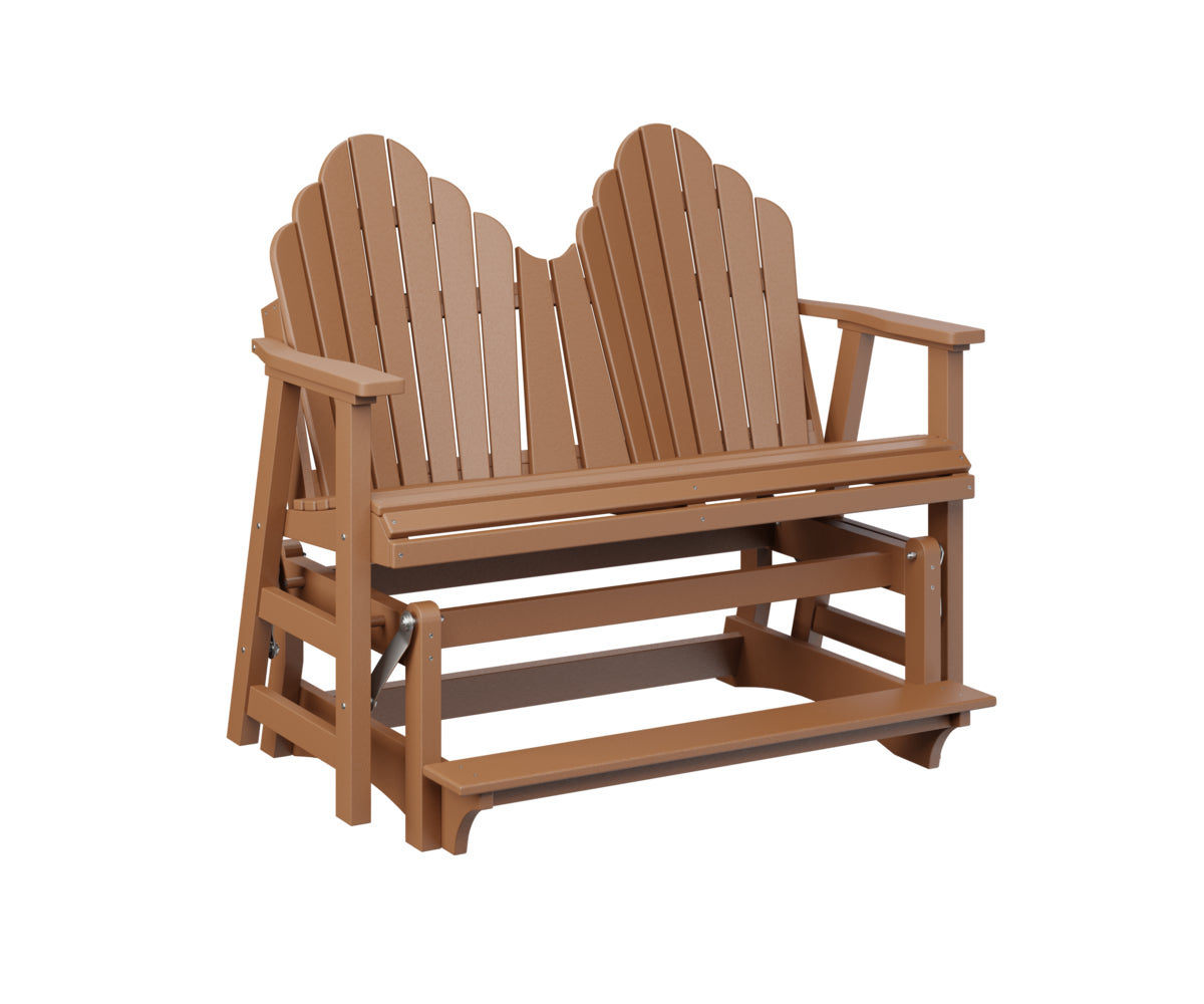 Berlin Gardens Cozi Back Double Counter Glider - Outdoor Patio Swing Bench with Canopy for Porch, Garden, and Backyard Relaxation