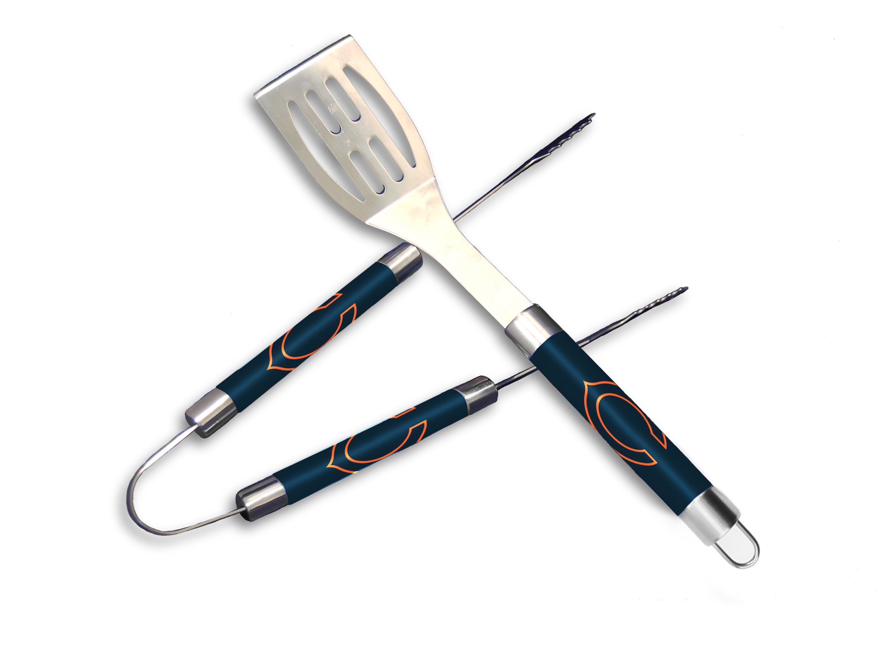 Premium BBQ Grill Utensil Set - 5-Piece Stainless Steel Grilling Tools with Heat-Resistant Nylon Handles for Outdoor Cooking, Camping & Backyard Barbecues