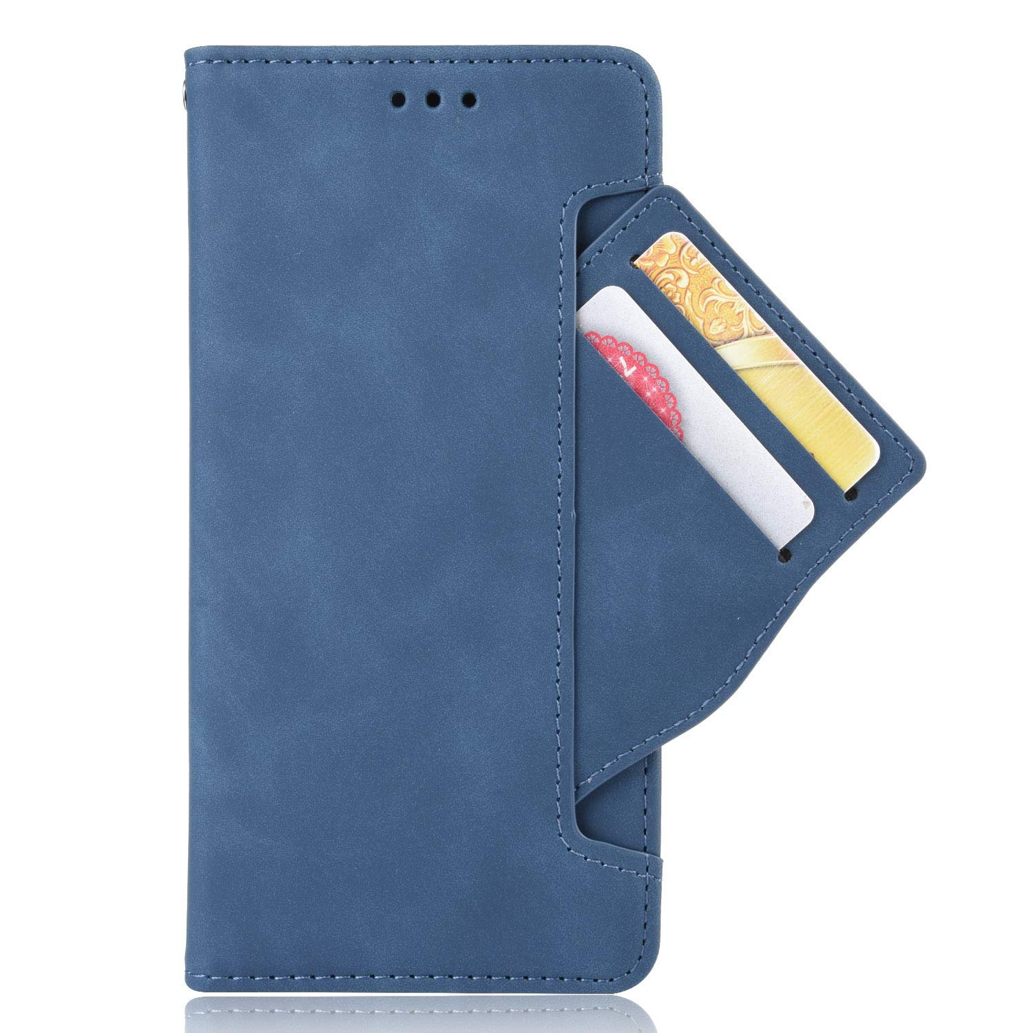 Premium PU Leather Magnetic Flip Wallet Case for Samsung Galaxy XCover Pro - Slim Protective Cover with Card Slots & Secure Clasp (Dark Blue) | Perfect for Work, Travel & Everyday Use