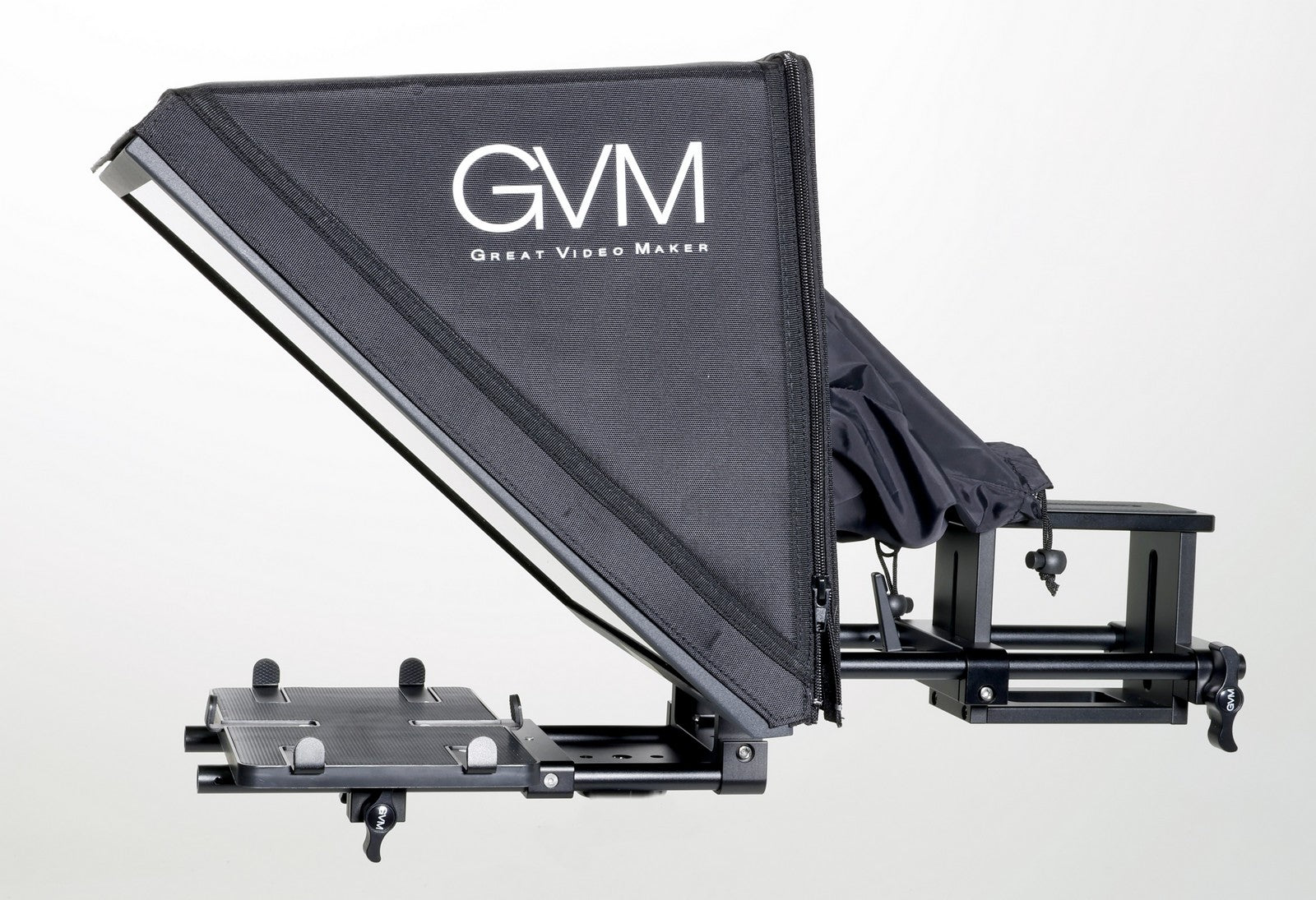 GVM TQ L Teleprompter for Tablets and Smartphones - Bluetooth Remote Control & App Included - Perfect for Video Recording, Live Streaming, and Content Creation