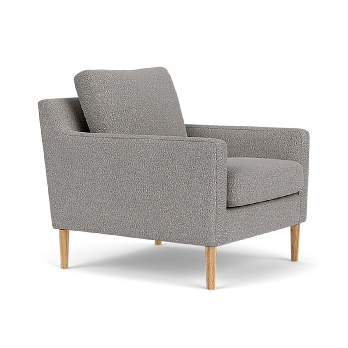 Astha Boucle Armchair - Modern Velvet Accent Chair for Living Room, Bedroom & Office - Soft Upholstered Lounge Chair with Solid Wood Legs - Stylish Home Decor for Cozy Reading Nook & Relaxation