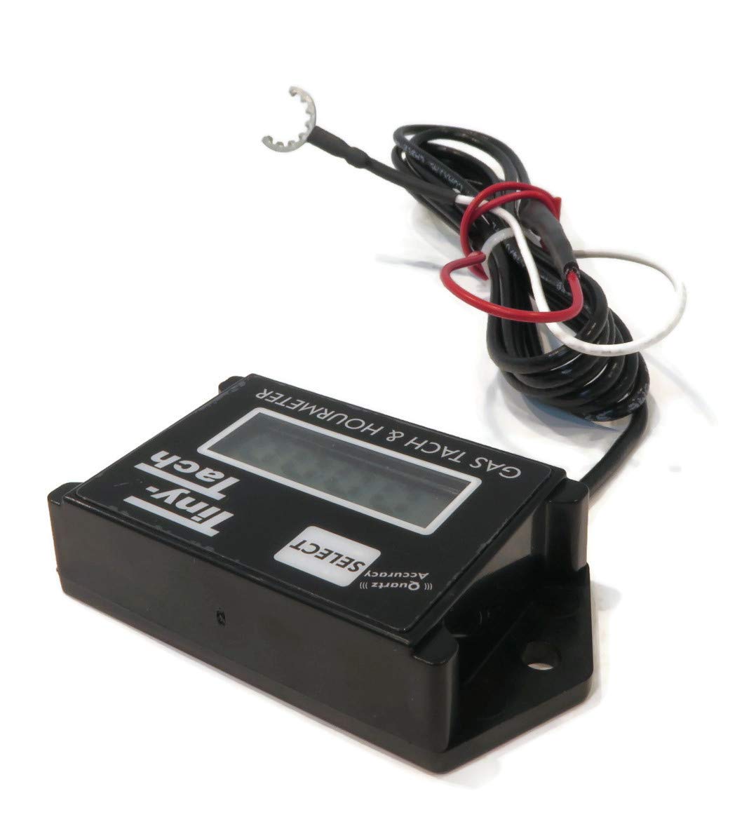 Tiny Tach TT2A Digital Hour Meter & Tachometer - Adjustable Resettable Job Timer for Small Engines - Perfect for Lawn Mowers, Generators & Power Equipment Maintenance