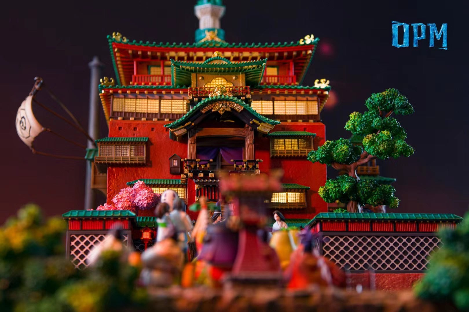 OPM Studio Spirited Away Bathhouse 2.0 Replica | Studio Ghibli Inspired Japanese Anime Decor | Perfect for Anime Fans & Home Decoration