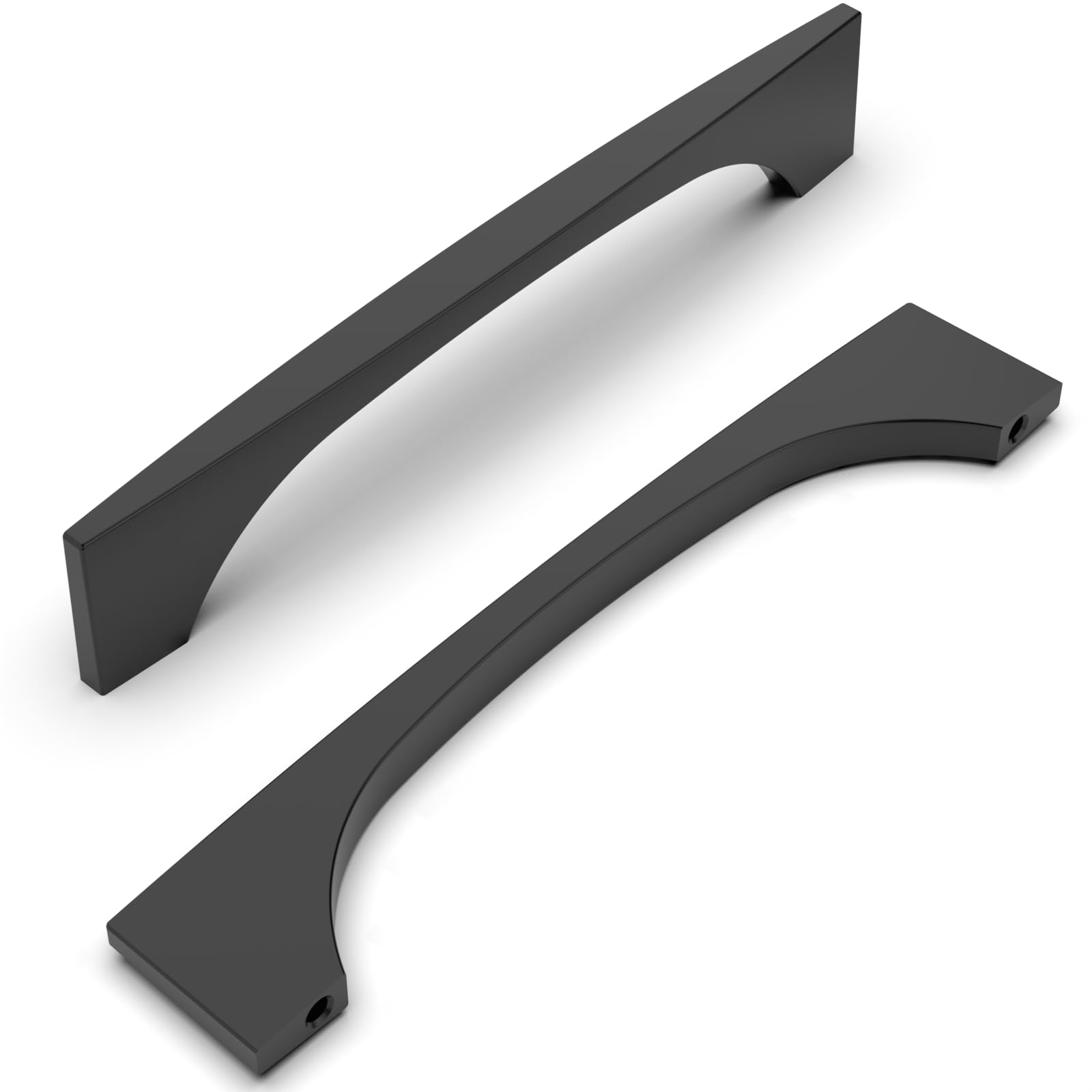 10 Pack Matte Black Cabinet Pulls 5 Inch - Modern Kitchen Cabinet Handles & Drawer Pulls - Durable Cabinet Hardware for Kitchen, Bathroom, Dresser & Cupboard - Easy Installation for Home Renovation & DIY Projects