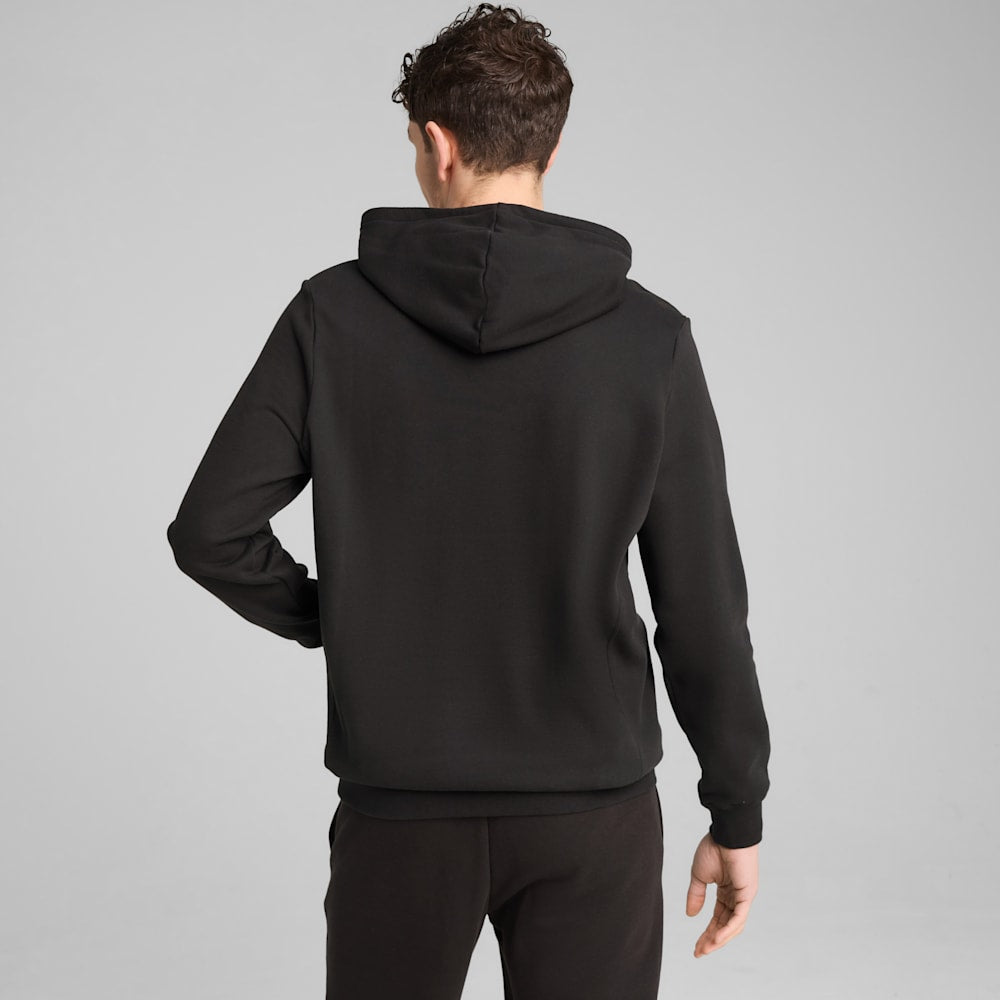 PUMA Men's Classic French Terry Black Hoodie - Comfortable & Stylish Pullover for Casual Wear, Gym, and Outdoor Activities